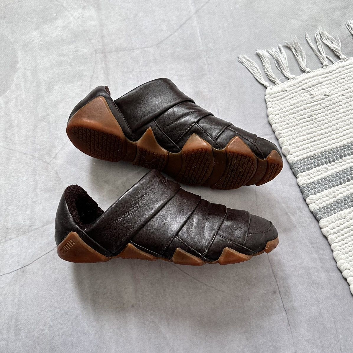 Japanese Brand × Puma × Vintage RARE Puma Satori Vintage Leather Sneakers Y3 Mostro Vibe Size US 8.5 / EU 41-42 - 1 Thumbnail