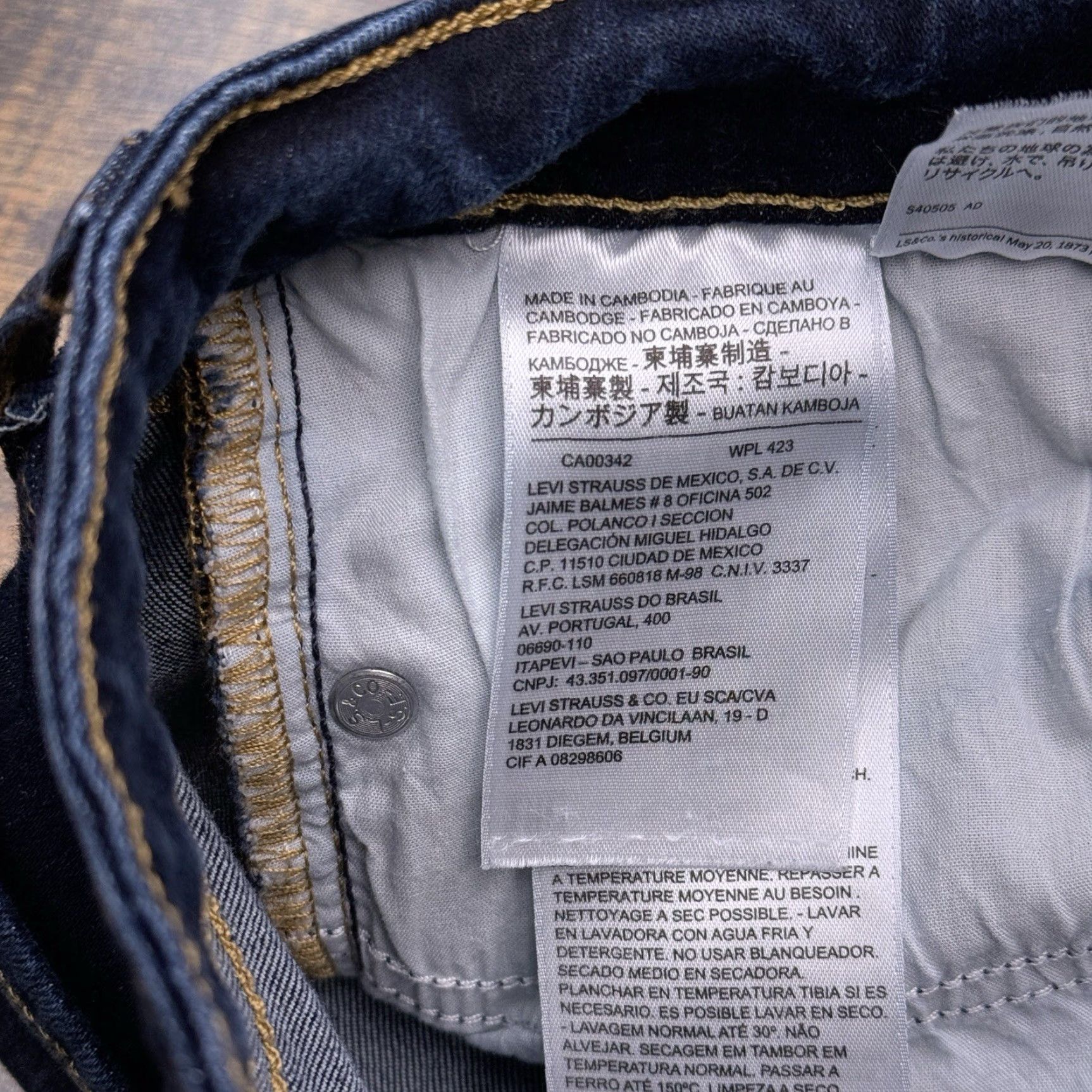 Levi's Levis 711 Skinny Premium Jeans Womens 27 Low Rise Stretch 27x28 Denim Blue 5-Pocket Design Slim Classic Jeans Mens Women Girls Size 27" / US 4 / IT 40 - 6 Thumbnail