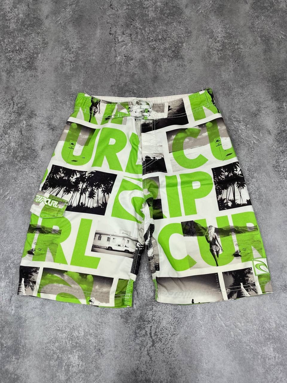 Rip Curl Rip Curl Men Board Shorts Surf Swim Green White Size L Size US 34 / EU 50 - 1 Thumbnail