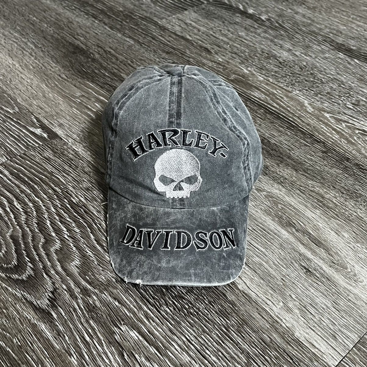 Vintage] Harley-Davidson Skull Cap – One Size Adjustable