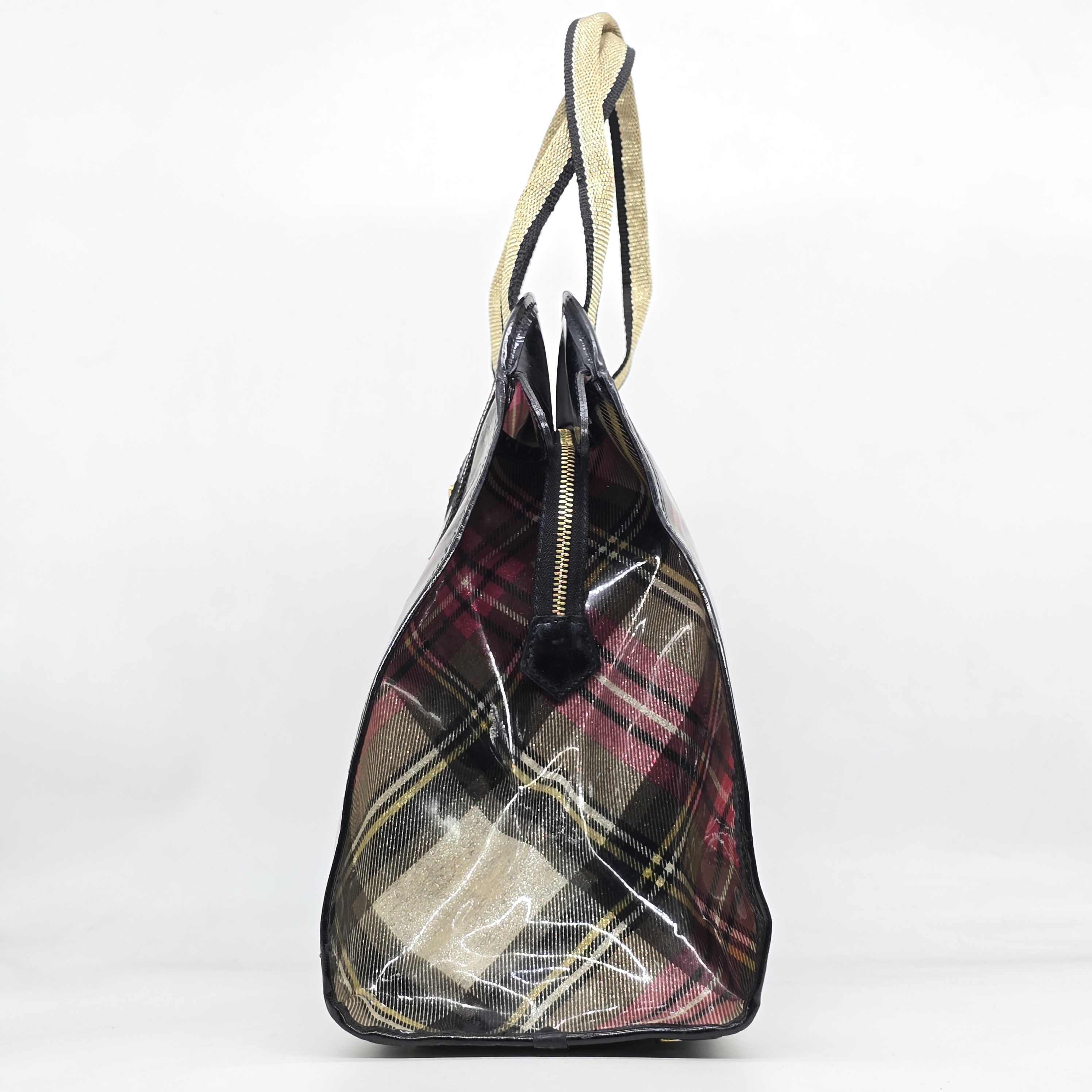 Vivienne Westwood Vivienne Westwood - Orb Glitter Check Yasmine Bag - Large Size ONE SIZE - 4 Thumbnail