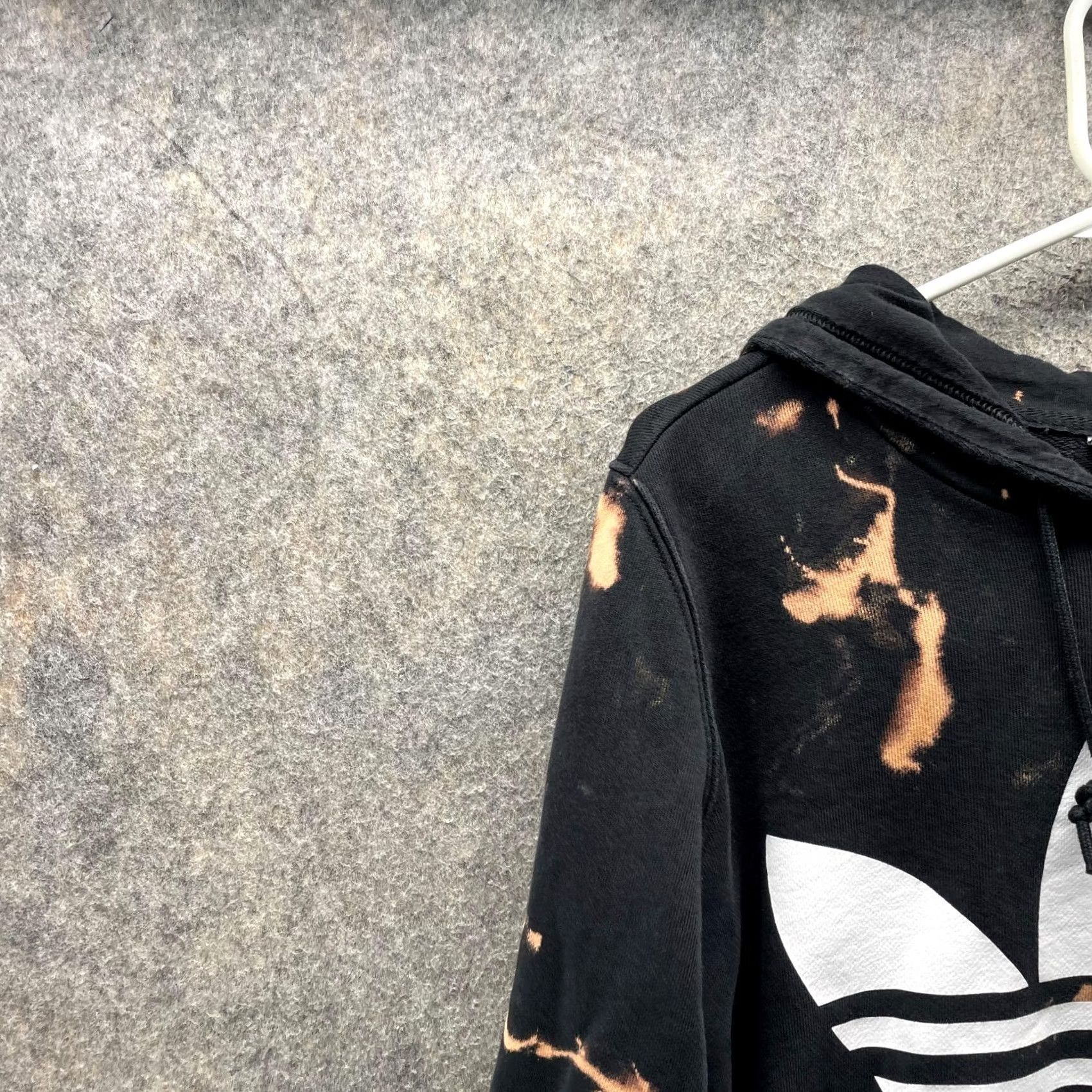 Adidas VINTAGE adidas Sweater Women Small Hoodie Pullover Black Orange Trefoil Casual Knit Fleece Pullover Logo Long Sleeve Size S / US 4 / IT 40 - 3 Thumbnail