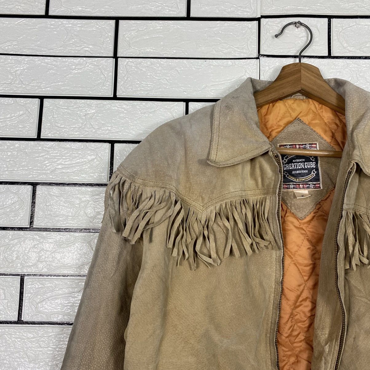 Japanese Brand 📌Vintage Genuine Leather Jacket Creation Cube Issey Miyake Size US M / EU 48-50 / 2 - 8 Thumbnail