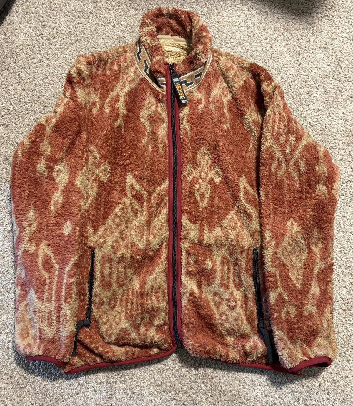 Kapital Kapital Java Kasuri Fleece Jacket Size US M / EU 48-50 / 2 - 1 Thumbnail