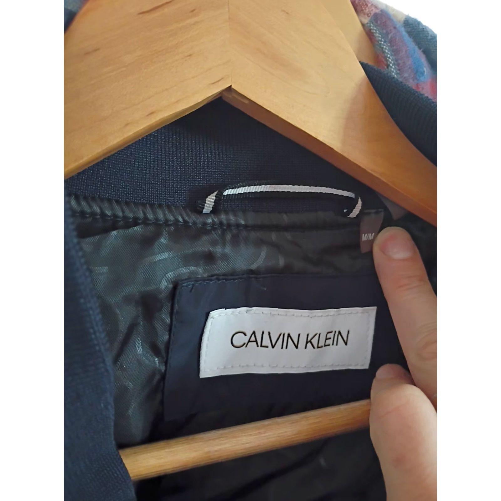 Calvin Klein Calvin Klein Men's Navy Quilted Jacket Crew Collar Zip Pocket Casual Long Stand-Up Collar Buttons - M Black Navy Quilted Jacket Mens Size US M / EU 48-50 / 2 - 4 Thumbnail