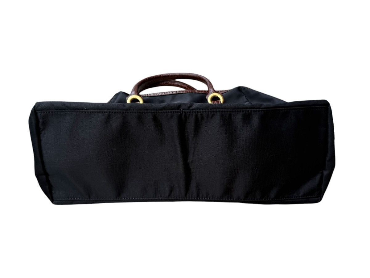 Balenciaga Vintage 90s Balenciaga BB Logo Nylon Patent Leather Handbag Size ONE SIZE - 6 Thumbnail