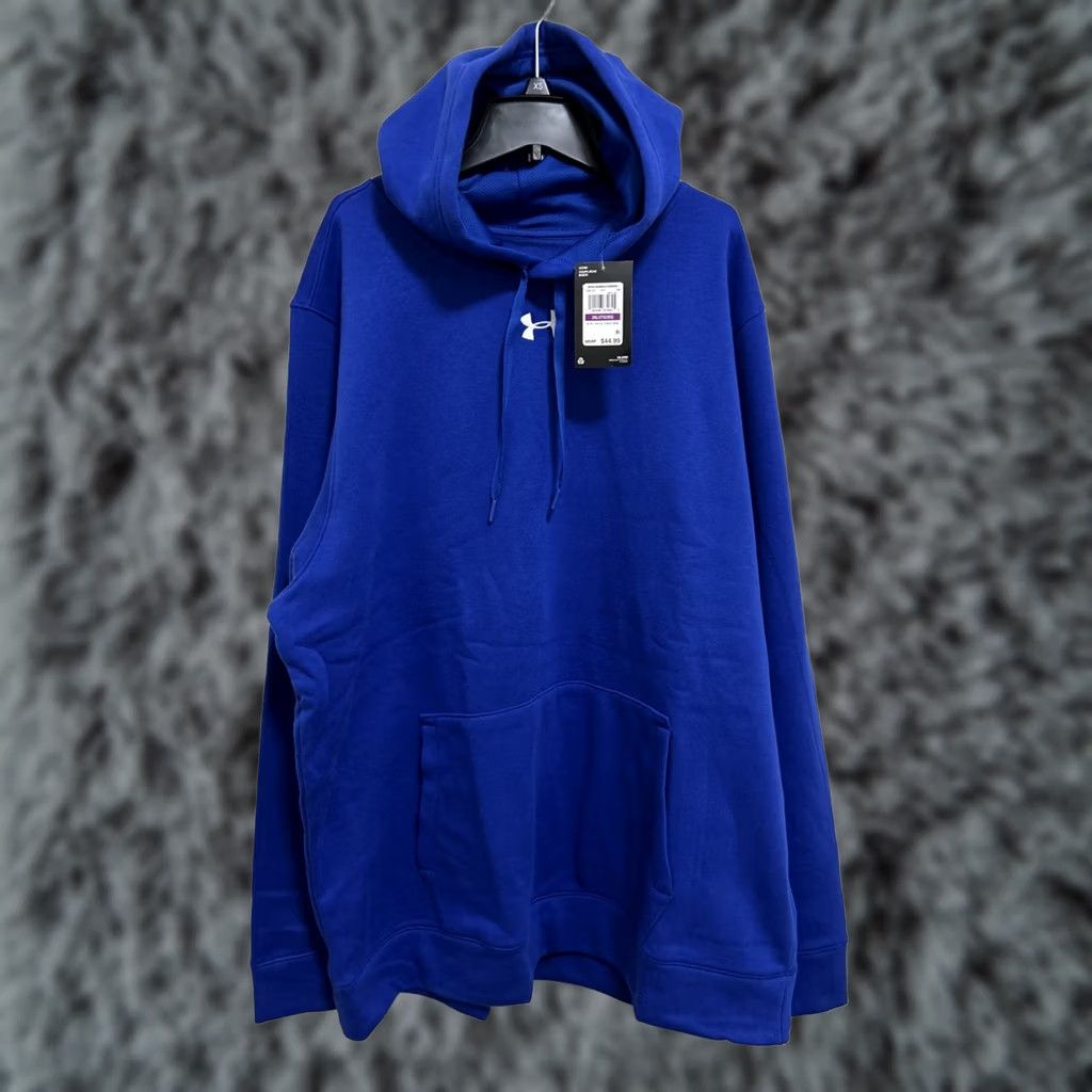 Under Armour Under Armour Hoodie Mens 2XL Blue Hustle Fleece Hoody Pullover Sweatshirt Shirt Mens Hoodie Blue 2XL Athletic Sports Pullover Hoodie Size US XXL / EU 58 / 5 - 1 Thumbnail