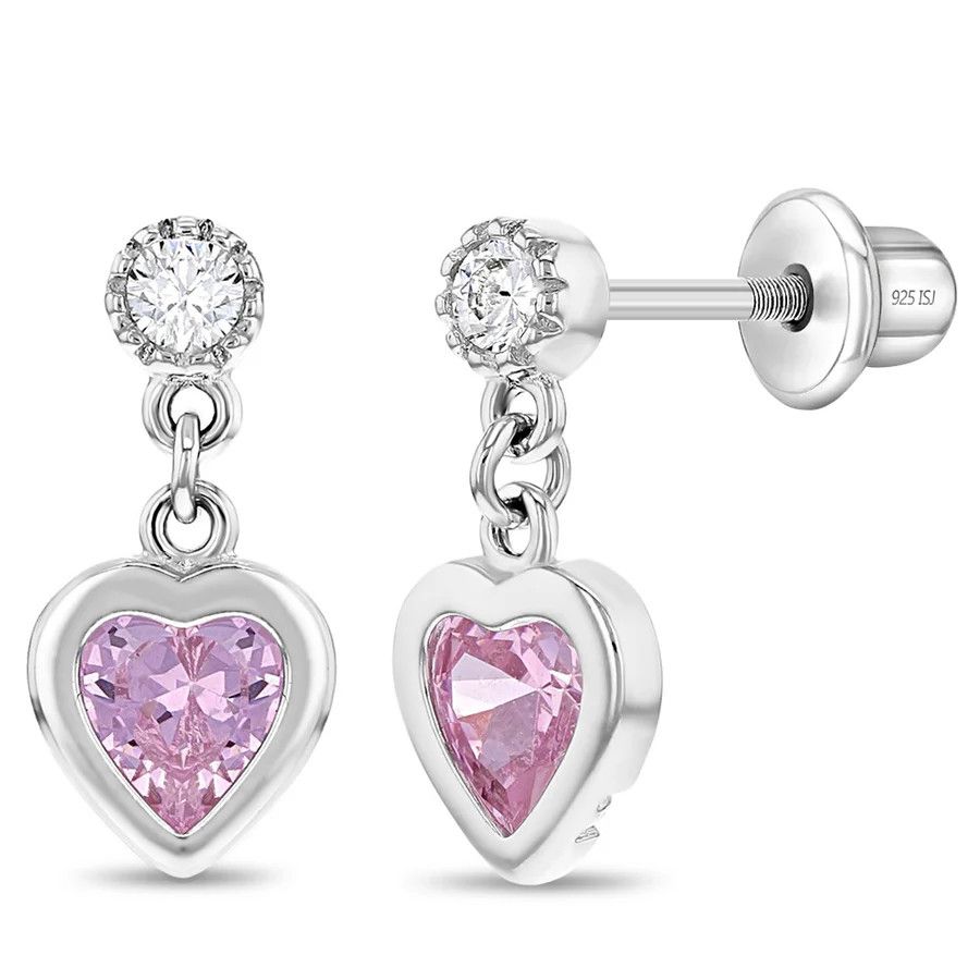 Other My First Dangle Hearts Earrings - Sterling Silver Size ONE SIZE - 3 Thumbnail