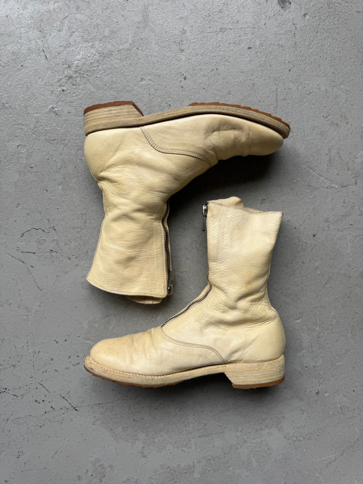 Guidi Guidi 310 White Soft Horse Leather Boots Size US 6 / IT 36 - 2 Thumbnail