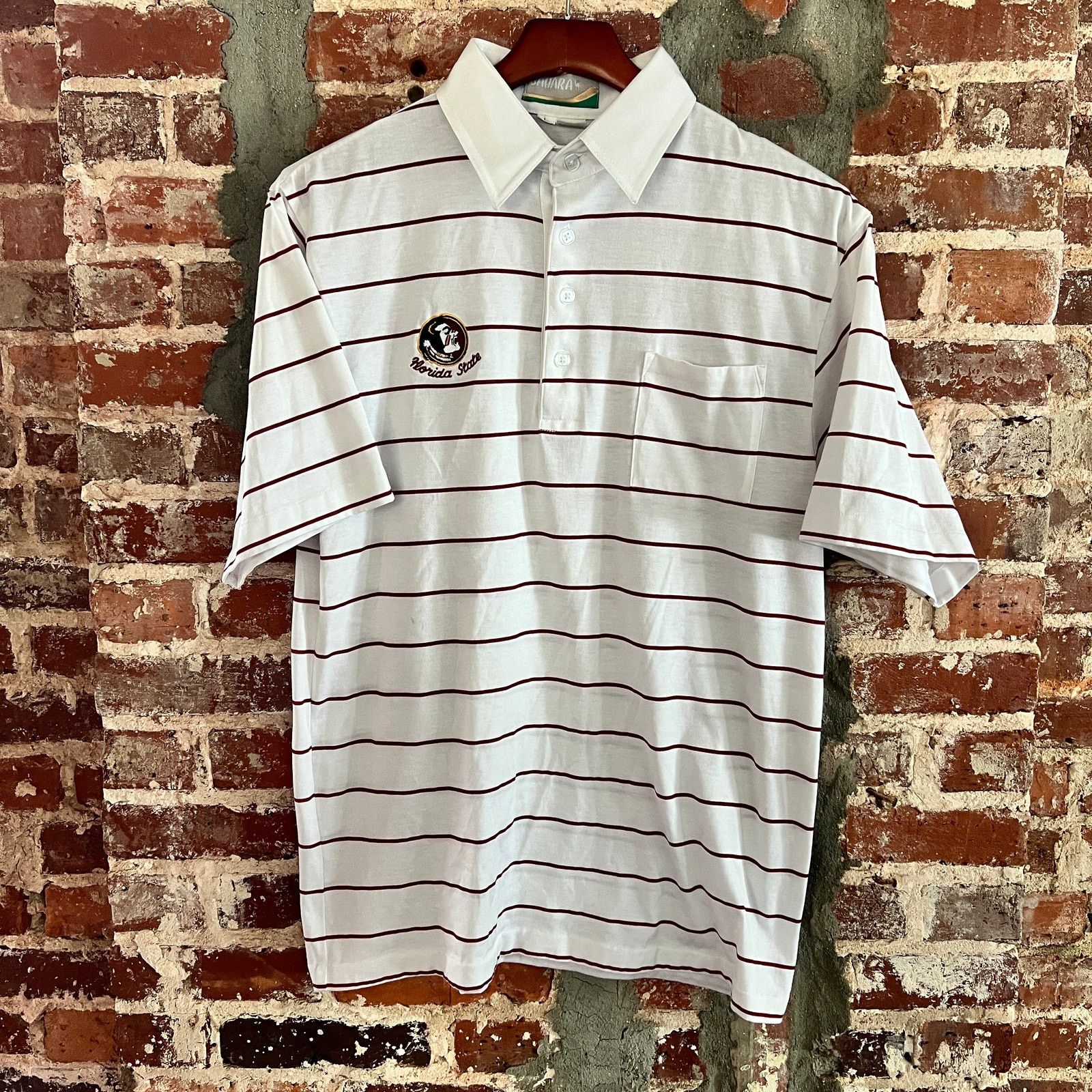Vintage VTG 80s Florida State Seminoles Sahara Polo Shirt L 21x28 Size US L / EU 52-54 / 3 - 5 Thumbnail
