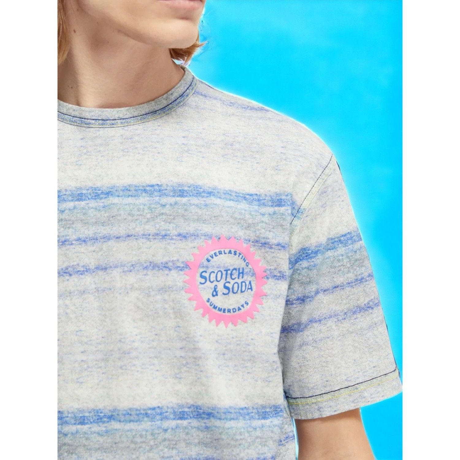 Scotch & Soda Scotch & Soda mens blue cotton short sleeve crew top NEW XL Size US XL / EU 56 / 4 - 6 Thumbnail
