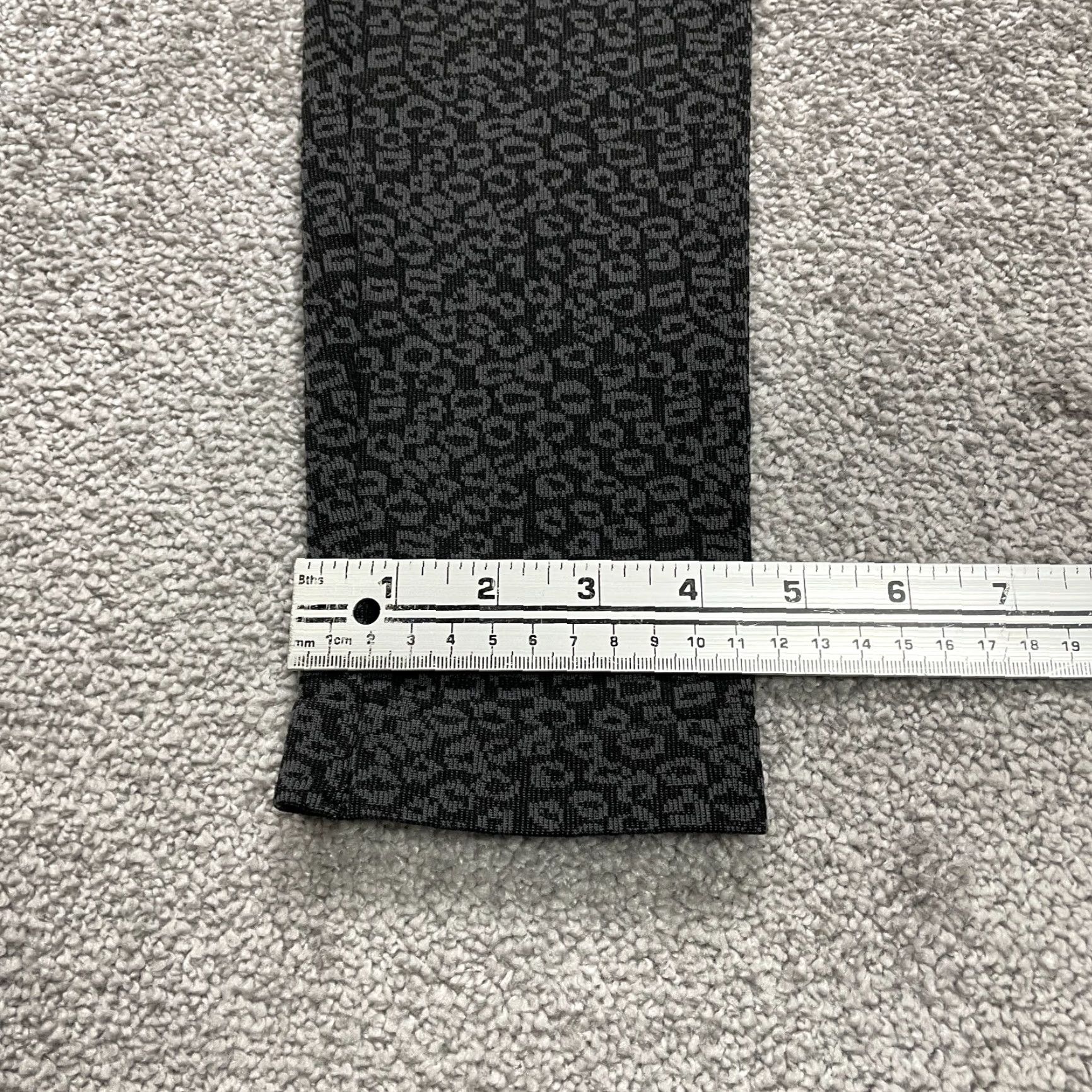 George VINTAGE George Compression Leggings Womens M/L Black Gray Polka Athletic Active 28x25.5 Size 32" / US 10 / IT 46 - 5 Thumbnail