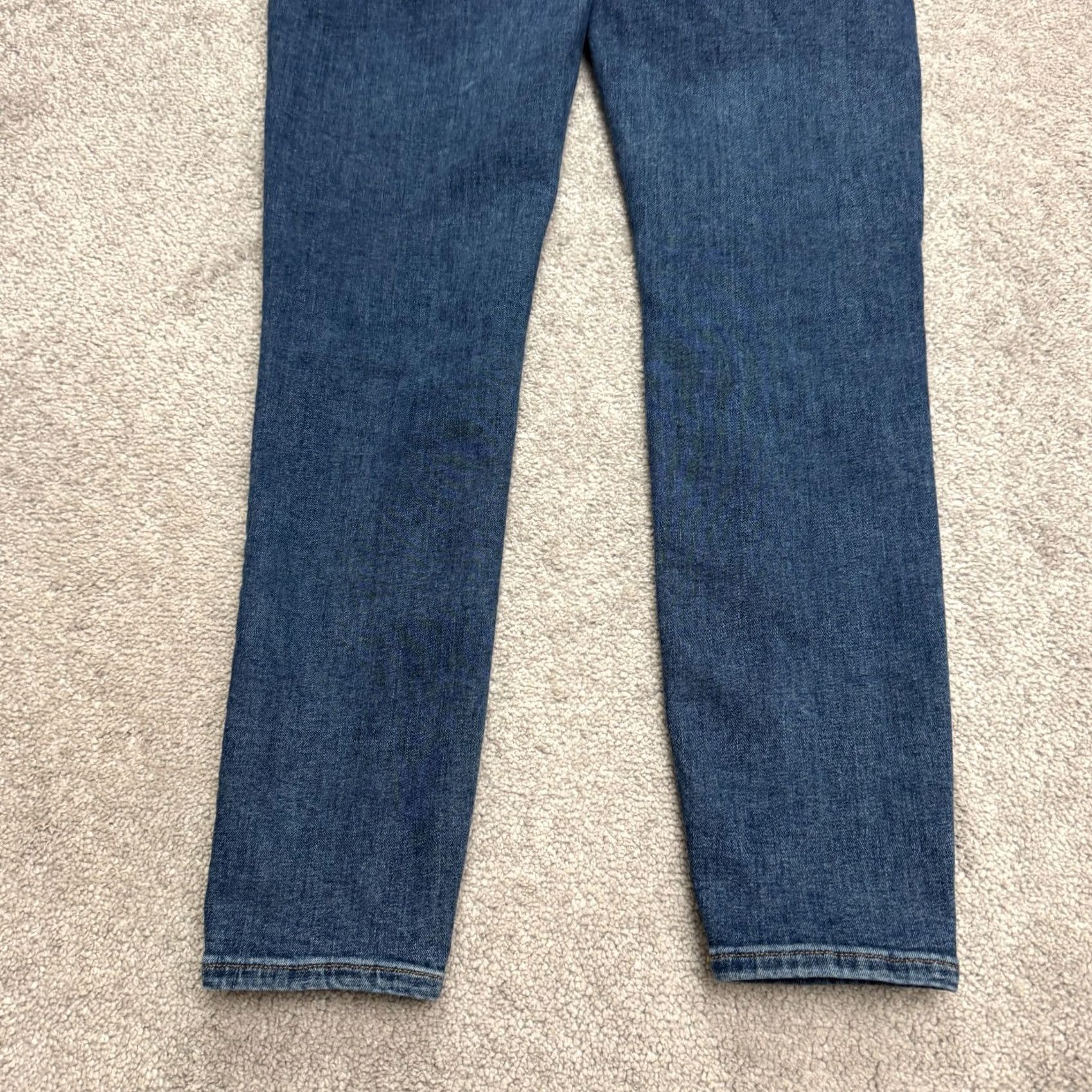 J.Crew J.Crew Jeans Toothpick Denim Skinny 32 Tall Blue Medium Wash Women Regular Fit Vintage No (whether to include vintage) Size 24" / US 00 / IT 34 - 4 Thumbnail