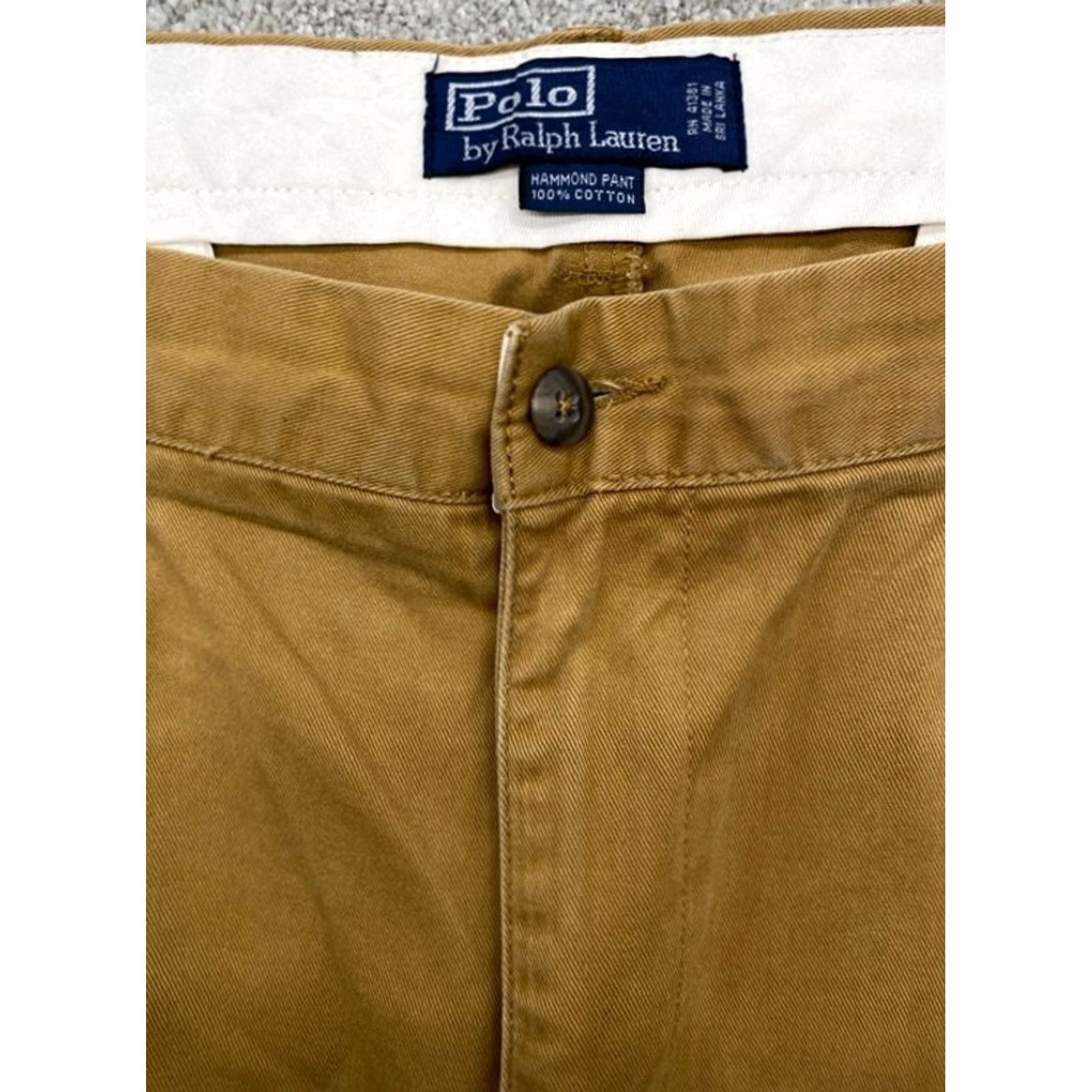 Polo Ralph Lauren Polo Ralph Lauren Hammond Pant Chino Mens 38x30 Brown Classic Preppy 4028 Size US M / EU 48-50 / 2 - 5 Thumbnail