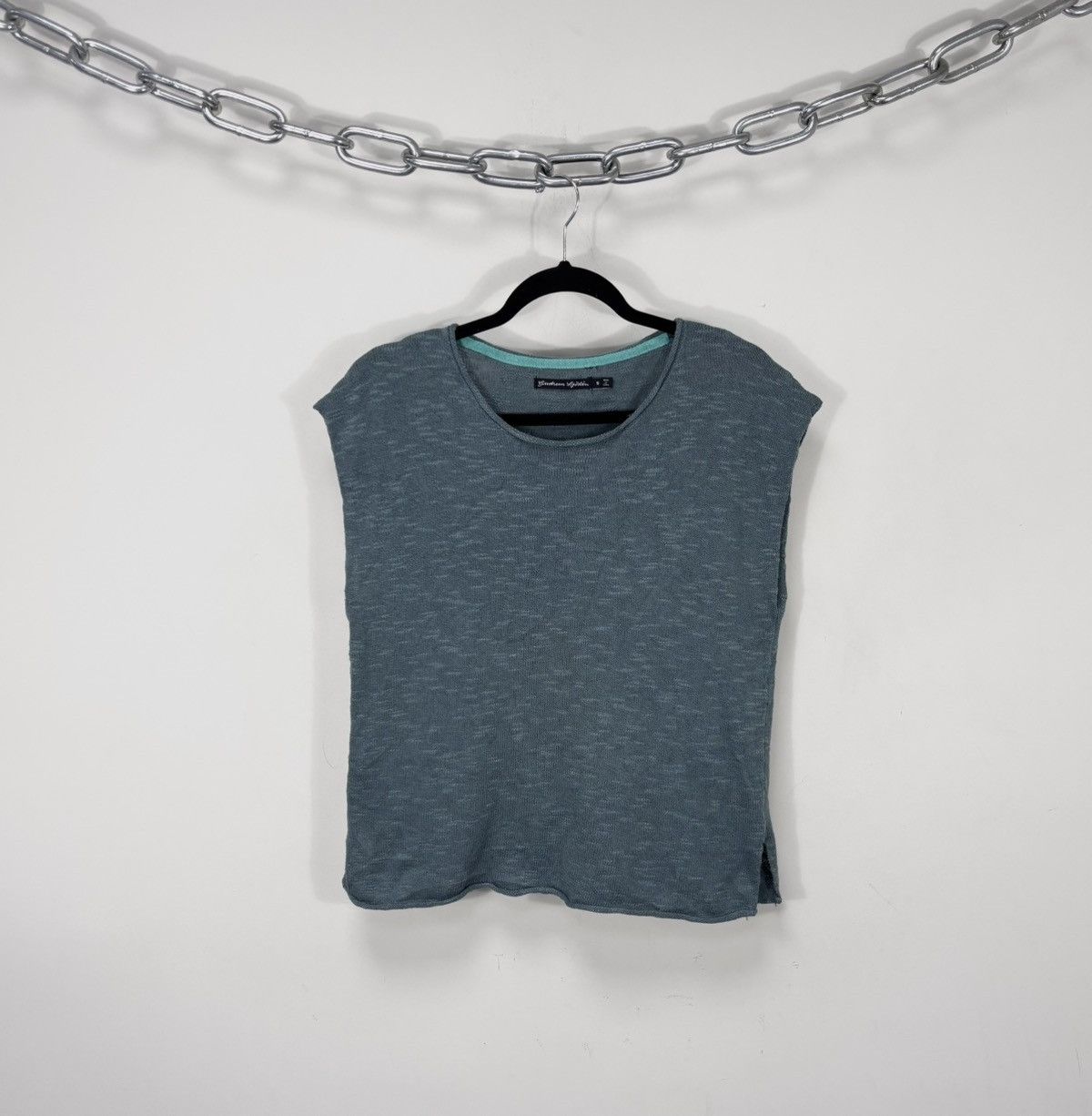 Gudrun Sjoden Gudrun Sjoden Women’s Cotton Linen Sleeveless Knit Top Size S / US 4 / IT 40 - 1 Thumbnail