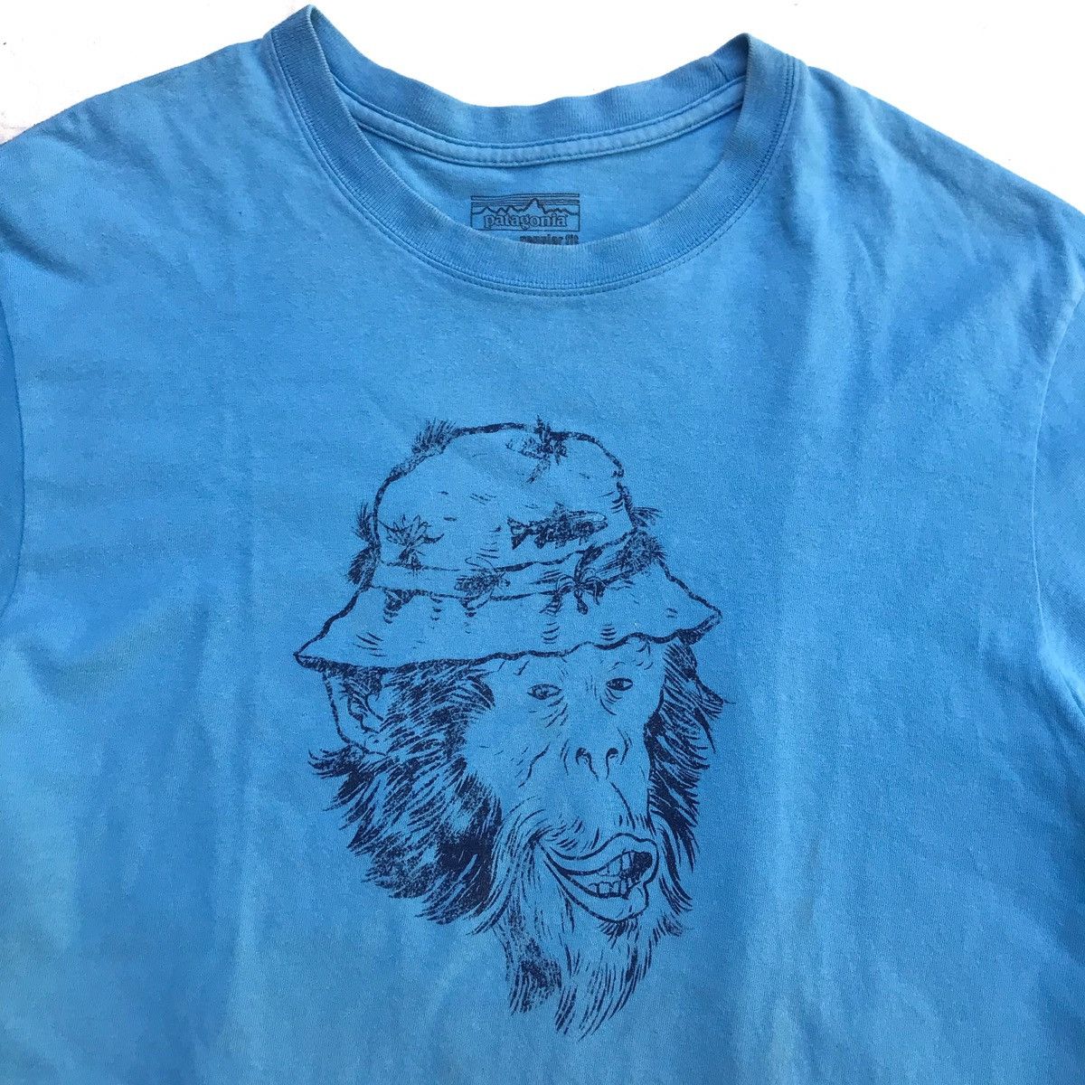 Patagonia × Vintage PATAGONIA MEN’S FISH MONKEY Fish COTTON T-SHIRT mexico made Size US M / EU 48-50 / 2 - 8 Thumbnail