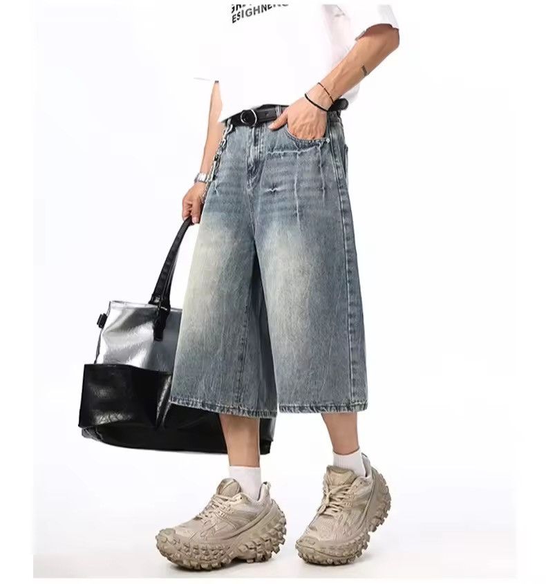 Jean Wide Leg Loose Jorts Size US 27 - 2 Thumbnail