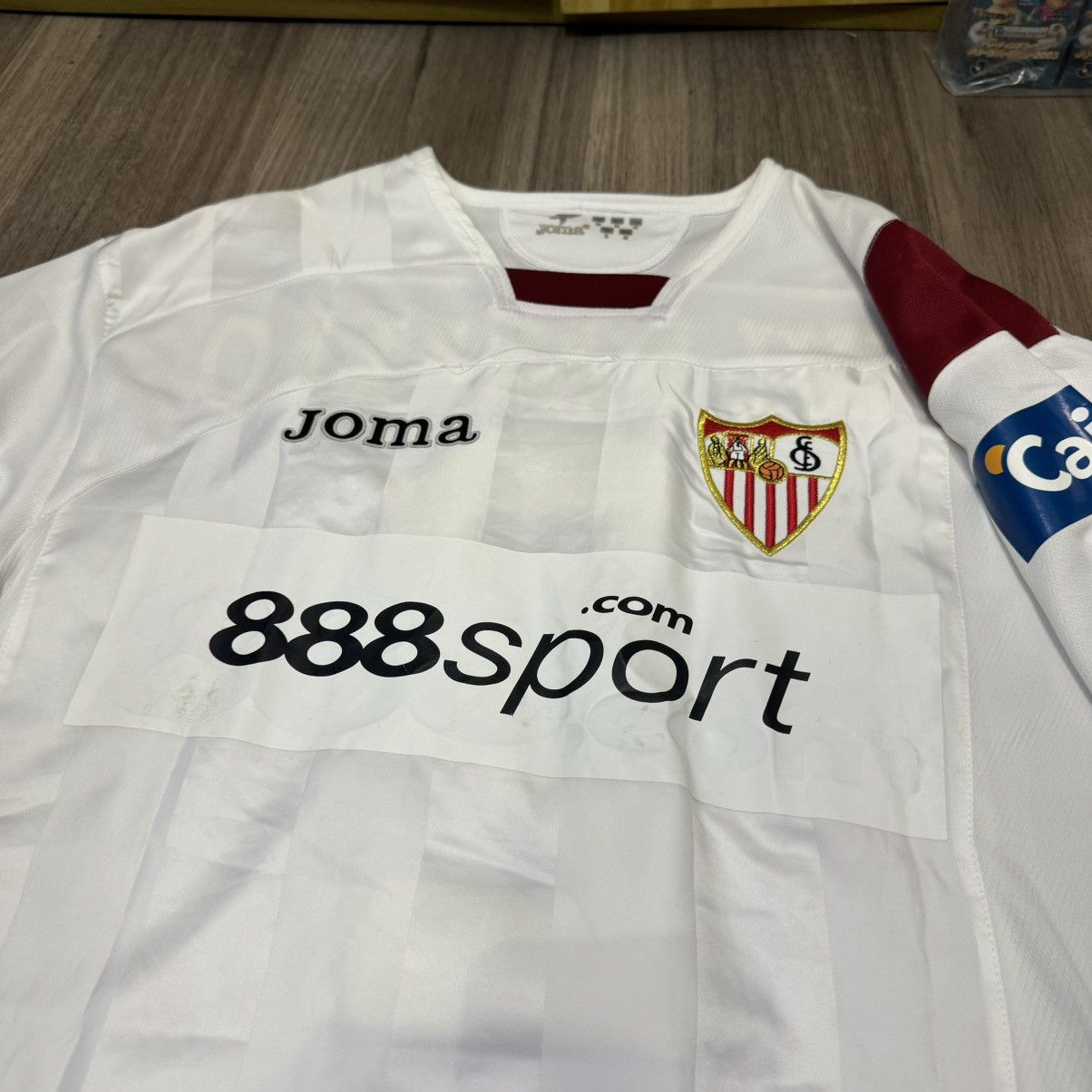 Joma Sevilla 06/07 player issue special home shirt #2Javi Navarro Size US M / EU 48-50 / 2 - 3 Thumbnail