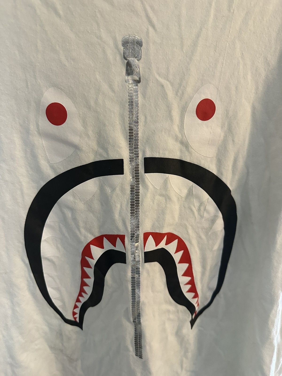 Bape Bape Shark White T-Shirt Size XL Size US XL / EU 56 / 4 - 3 Thumbnail