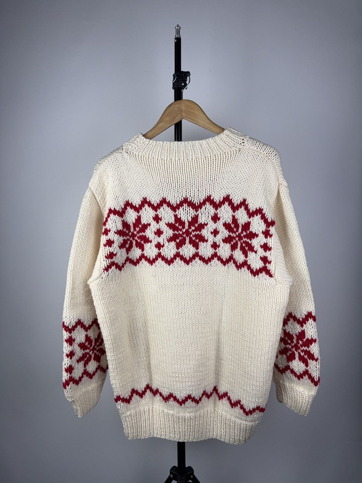 Japanese Brand × Vintage Sweater White Knit Basic Streetwear Avant-garde Grunge Y2K Size US L / EU 52-54 / 3 - 5 Thumbnail
