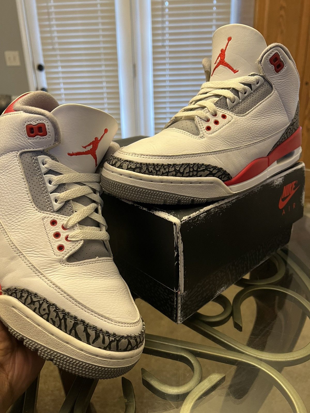 Jordan Brand Jordan 3 Retro “Fire Red” 2022 Size US 9.5 / EU 42-43 - 1 Thumbnail