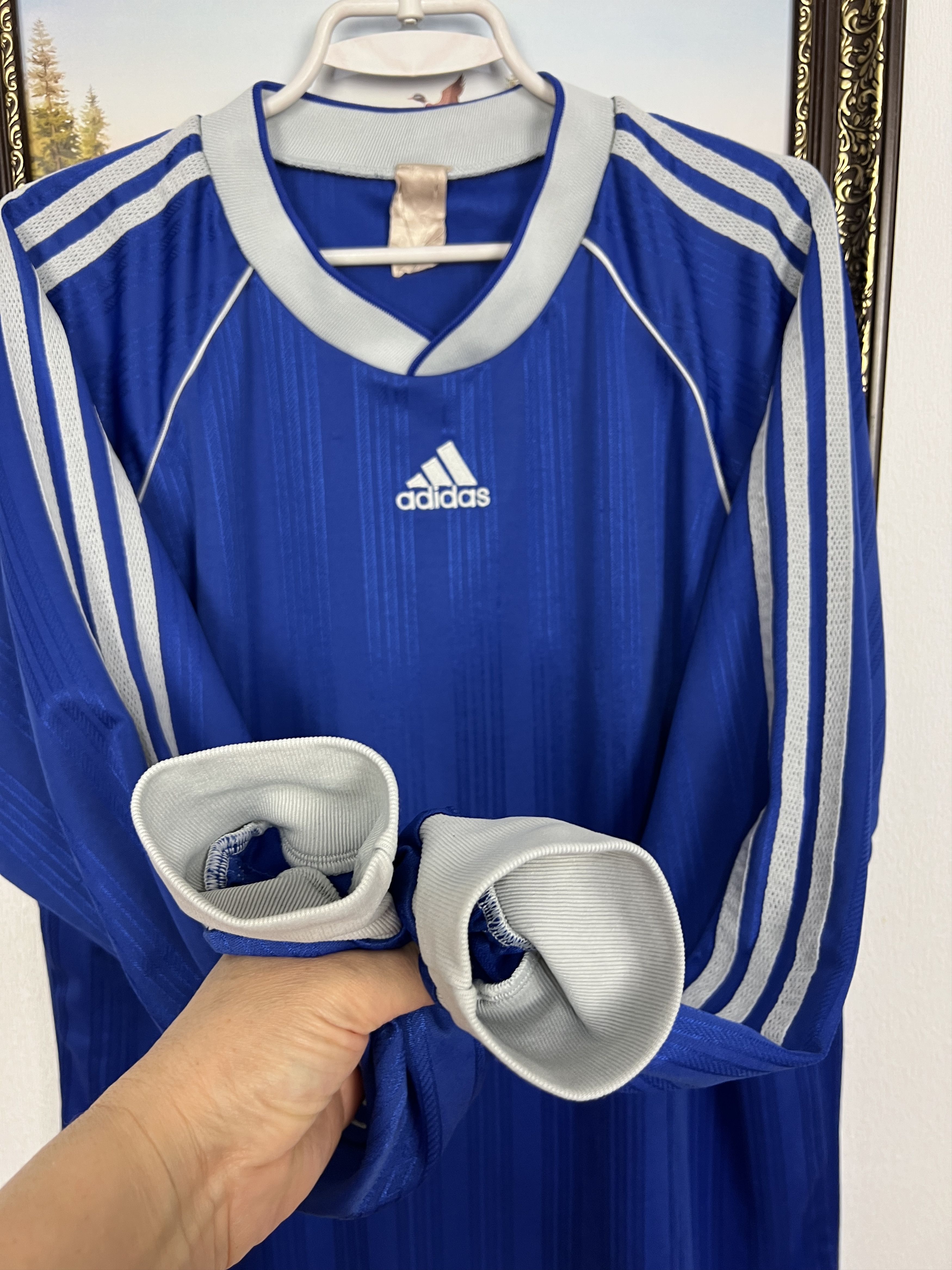 Adidas Vintage Football Template Long Sleeve Shirt Jersey Trikot Size US L / EU 52-54 / 3 - 5 Thumbnail