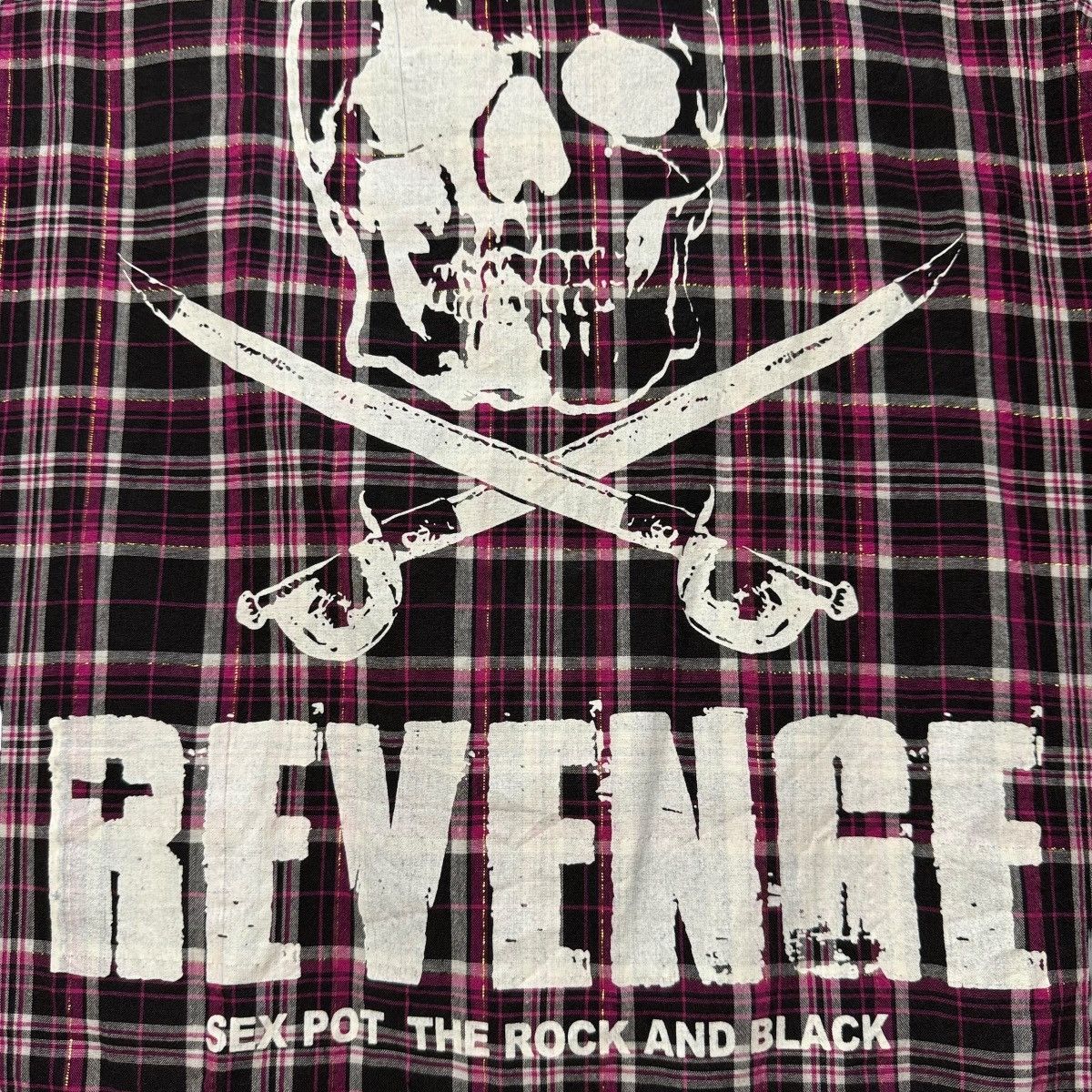 Sex Pot ReVeNGe Sex Pot Revenge Skull Patches Studded Punk Flannel Shirt Size US S / EU 44-46 / 1 - 14 Thumbnail