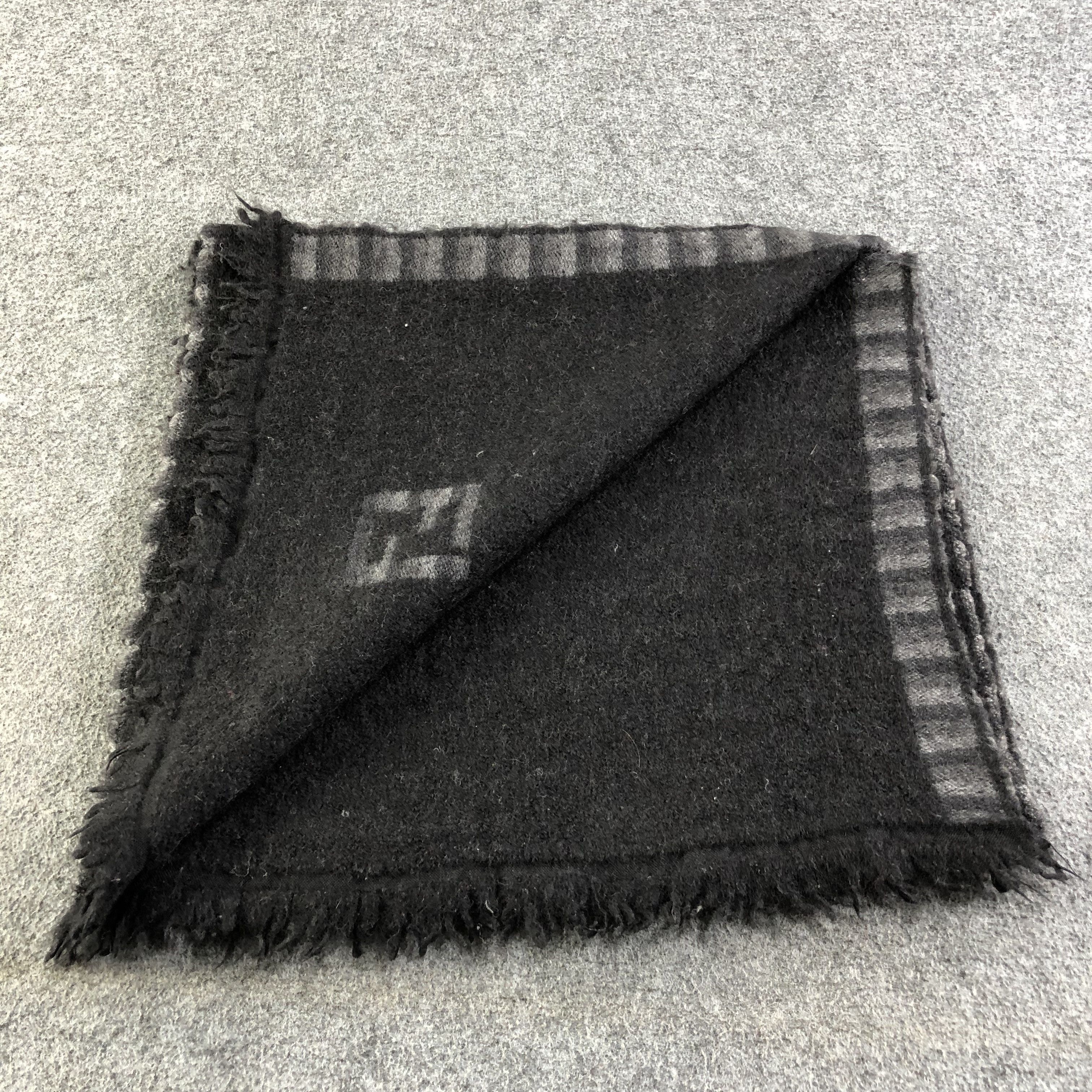 Japanese Brand Fendi FF Striped Wool Scarf Muffler V1308 Size ONE SIZE - 5 Thumbnail