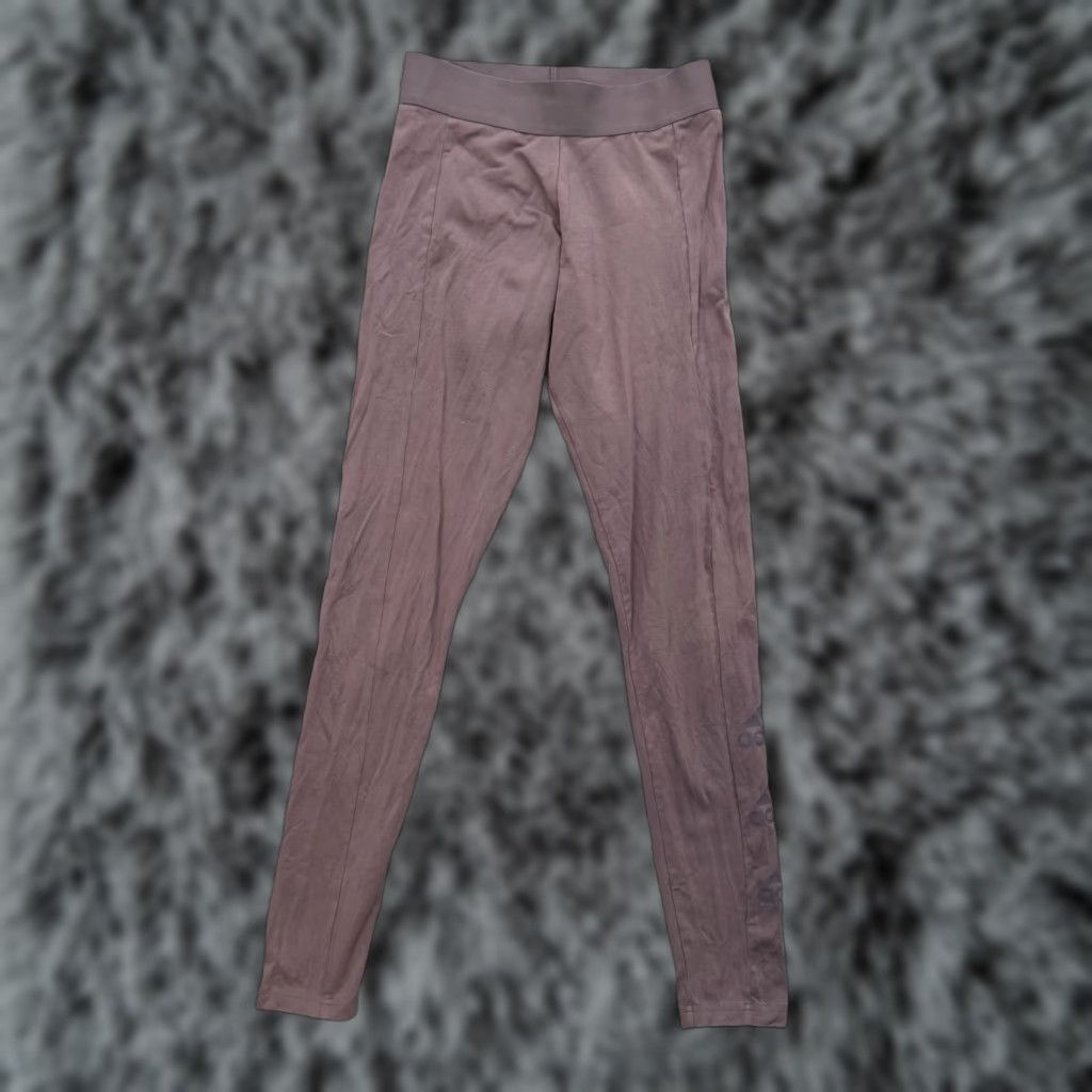Adidas Adidas Womens Leggings Small Purple High Rise Yoga Pants Athletic Gym Stretch Size 28" / US 6 / IT 42 - 1 Thumbnail