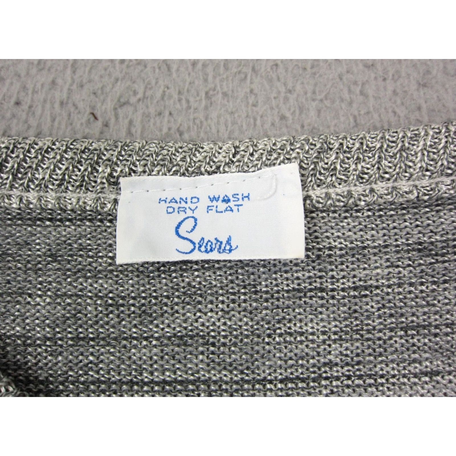 Sears Sears Sweater Womens XS Gray Knit Crew Neck Pullover Vintage 60s 70s 80s All Seasons Ladies Regular Vintage Size S / US 4 / IT 40 - 3 Thumbnail