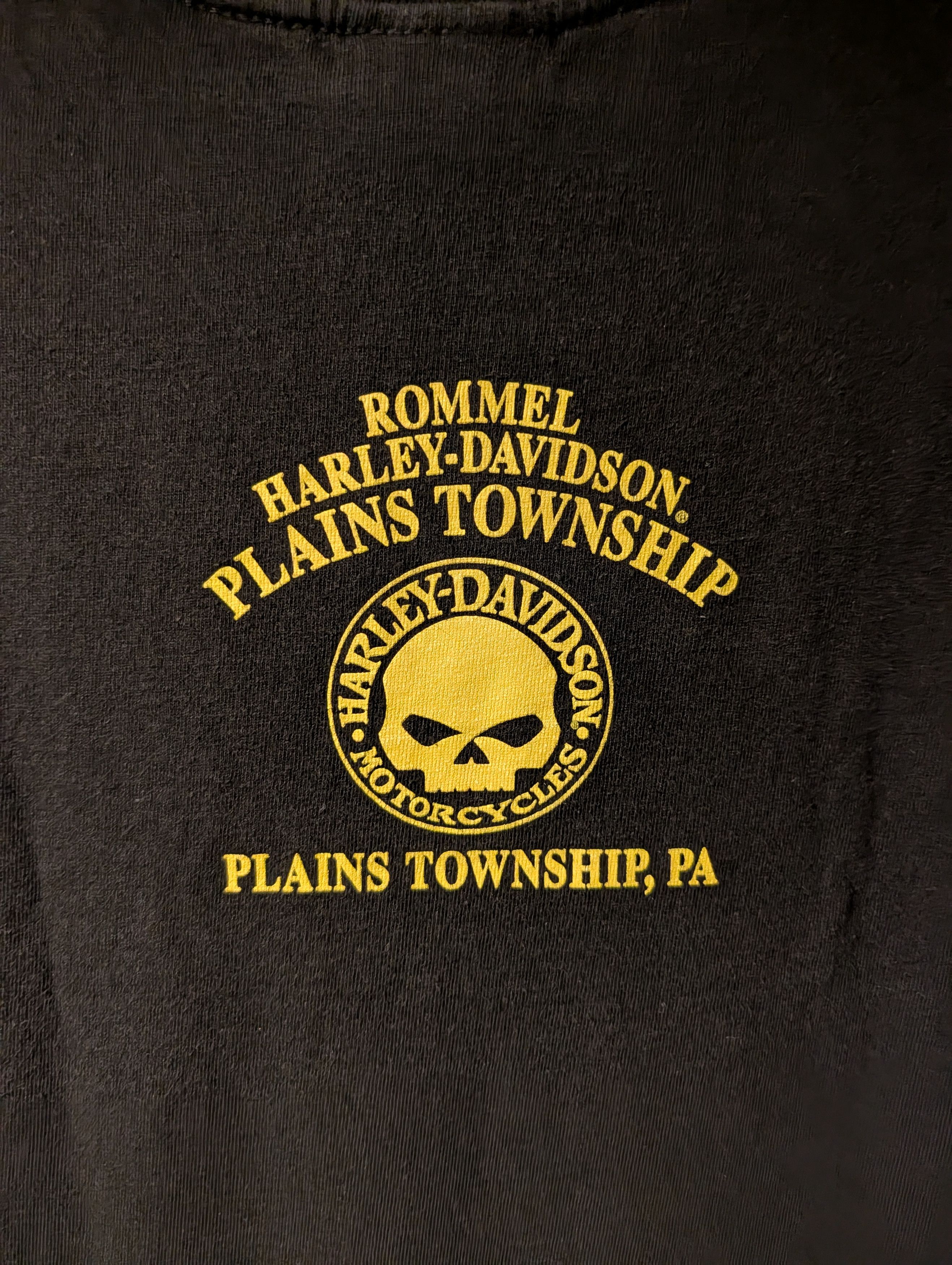 Harley Davidson Vintage Harley Davidson Rommel PA Mechanic Skull T Shirt Size US L / EU 52-54 / 3 - 10 Thumbnail