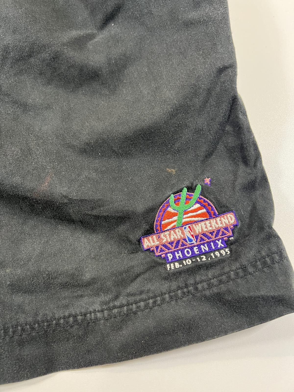 NBA Vintage NBA All Star Weekend Phoenix 1995 Black Shorts Size 38" / US 16 / IT 52 - 2 Thumbnail