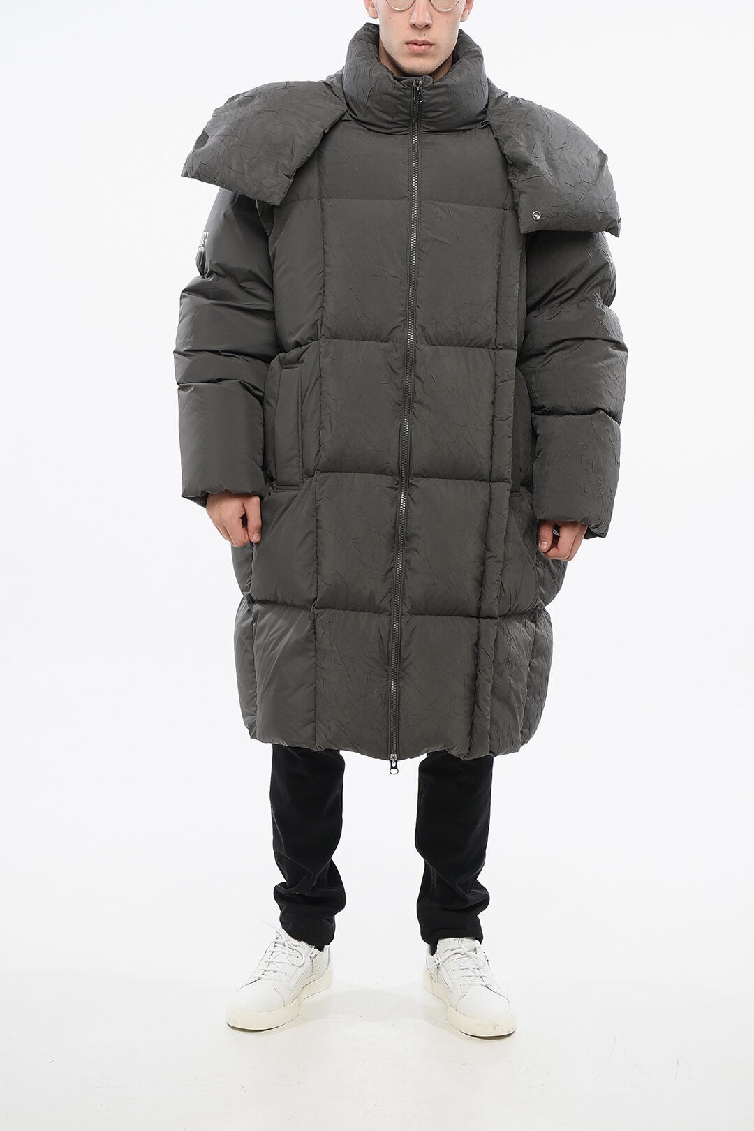 Maison Margiela og1mm0825 Quilted Maxi Down Jacket in Grey Size US L / EU 52-54 / 3 - 4 Thumbnail