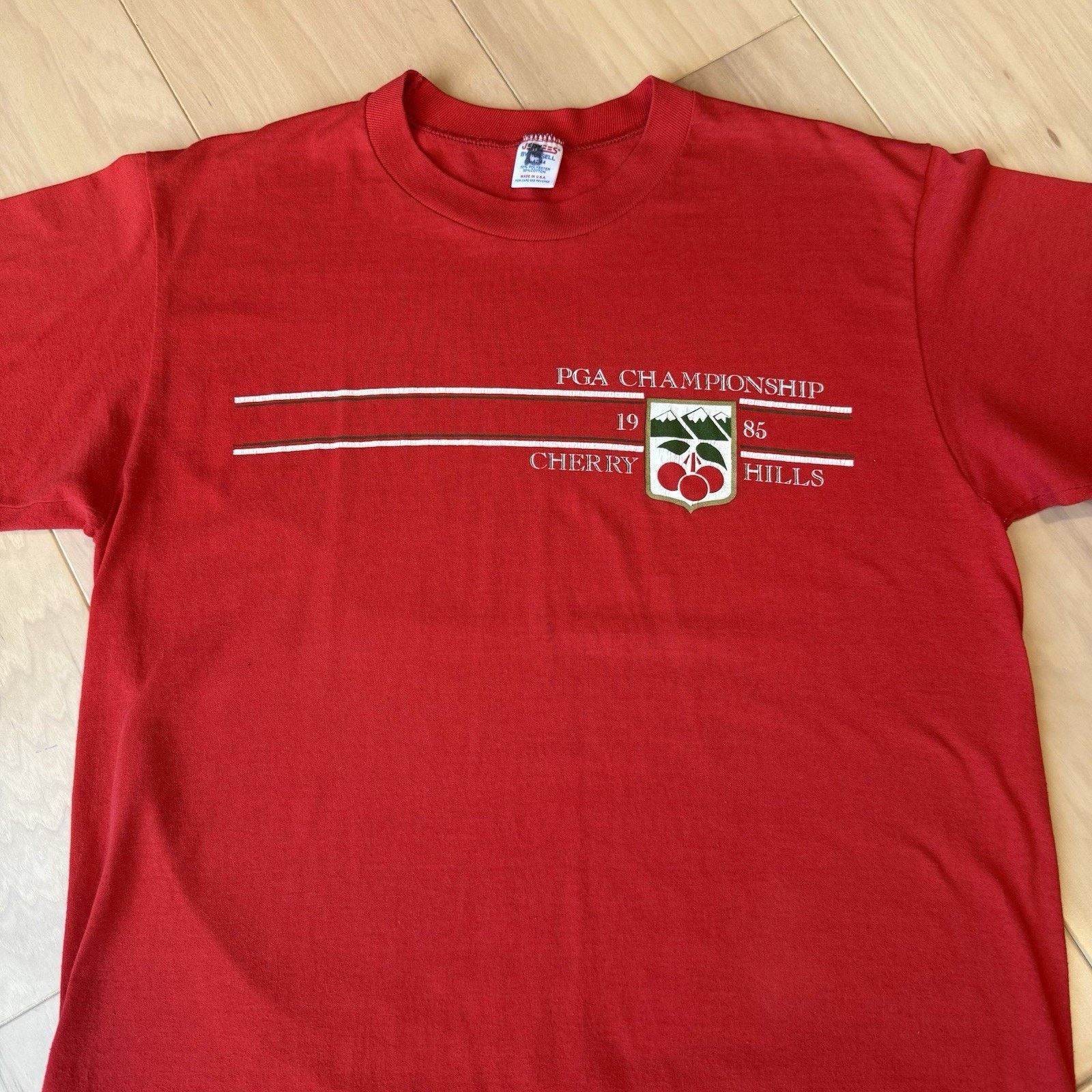 Vintage Vintage PGA Championship Shirt Large Red 80s Made in USA Size US L / EU 52-54 / 3 - 3 Thumbnail