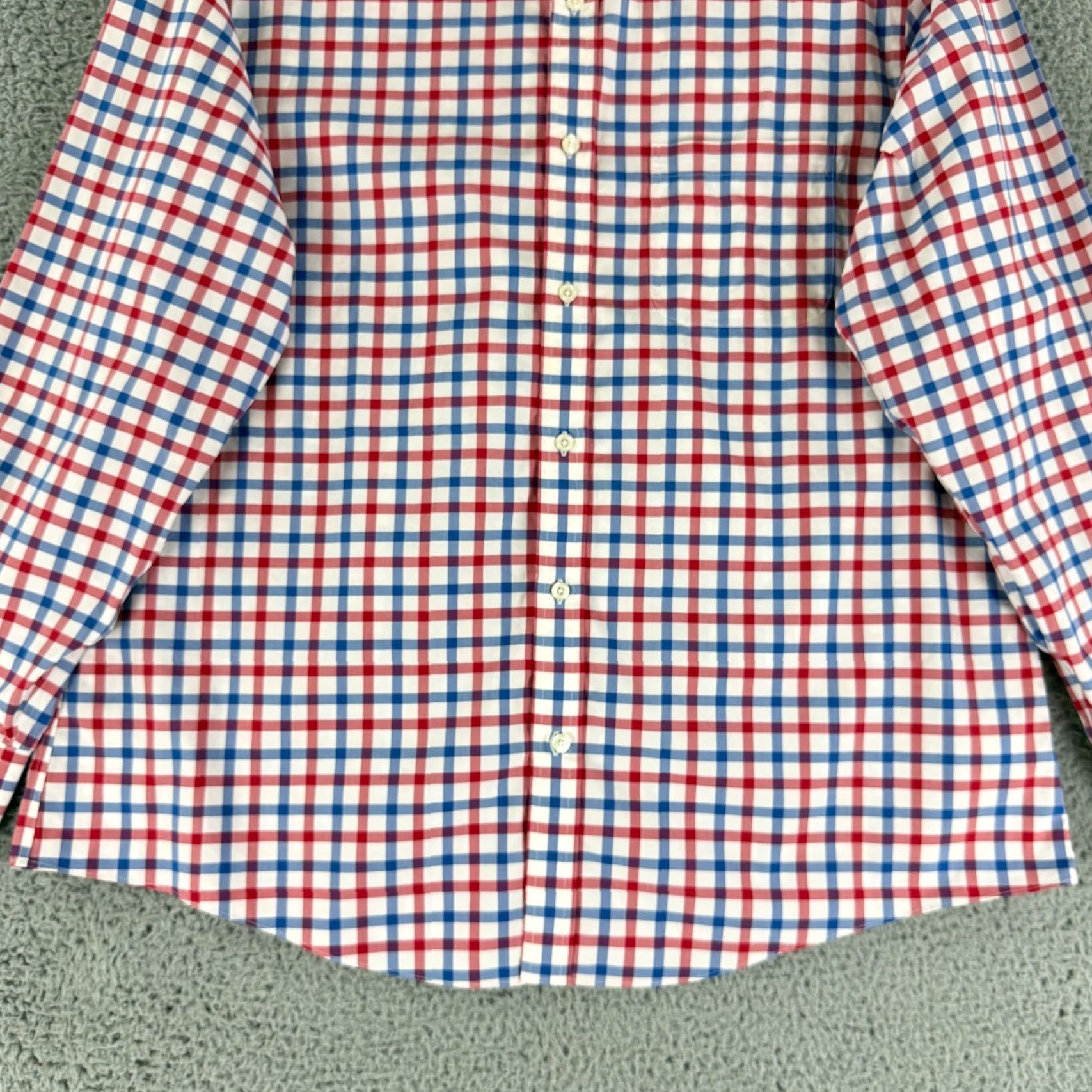 Brooks Brothers Brooks Brothers 1818 Button-Down Shirt Mens XL Red Blue Check Regent Fit LS Shirt Boys? Size US XL / EU 56 / 4 - 5 Thumbnail