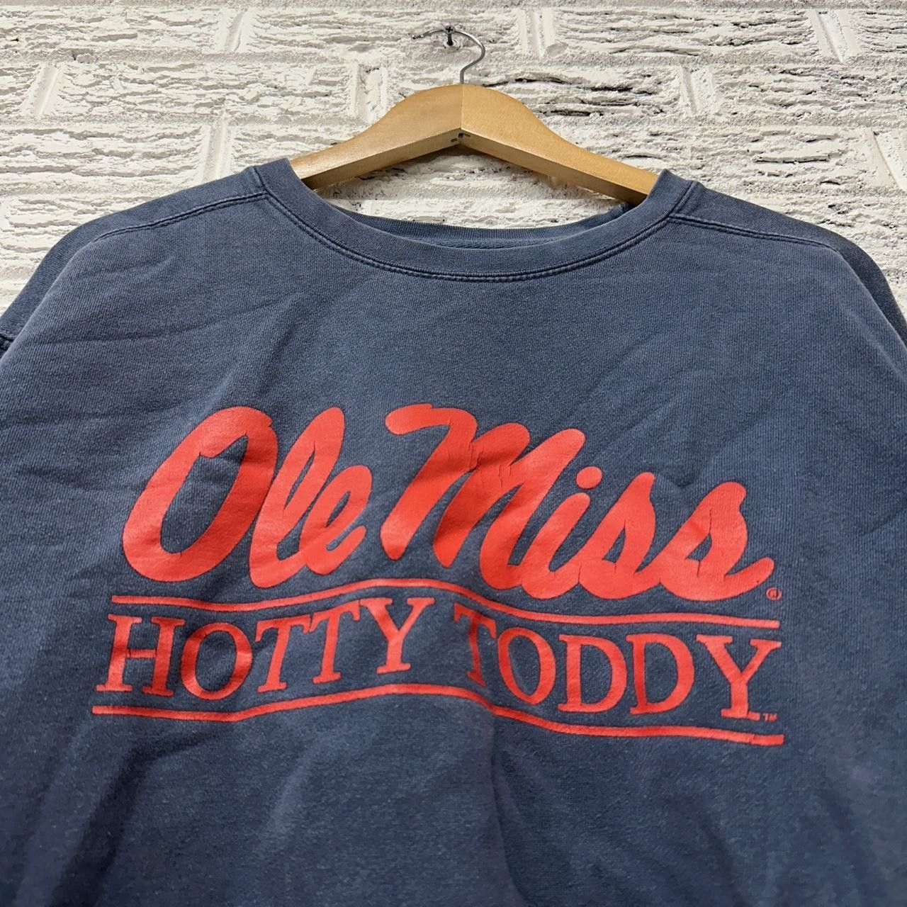 Vintage Vintage Ole Miss Rebels Acid Wash Sweatshirt Large Size US L / EU 52-54 / 3 - 1 Thumbnail