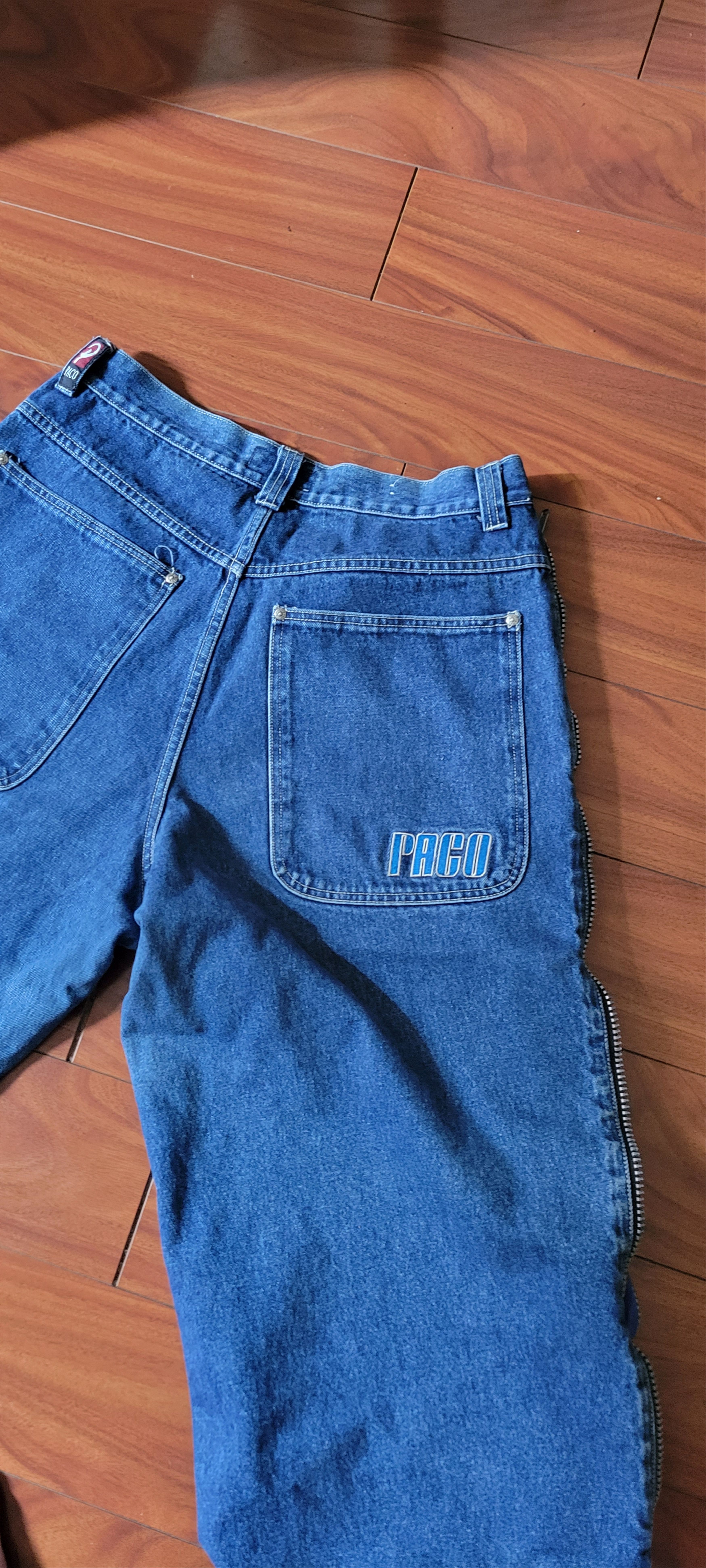 Vintage 90s Paco Zipper Jeans v Rare Denim Size US 36 / EU 52 - 3 Thumbnail