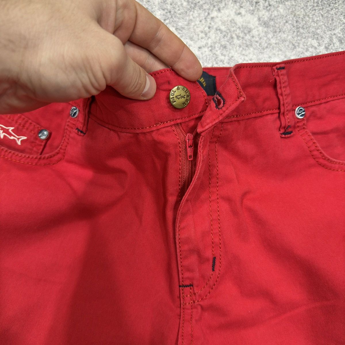 Designer × Paul & Shark Paul & Shark Mens Red Cotton Shorts 36size Size US 36 / EU 52 - 9 Thumbnail