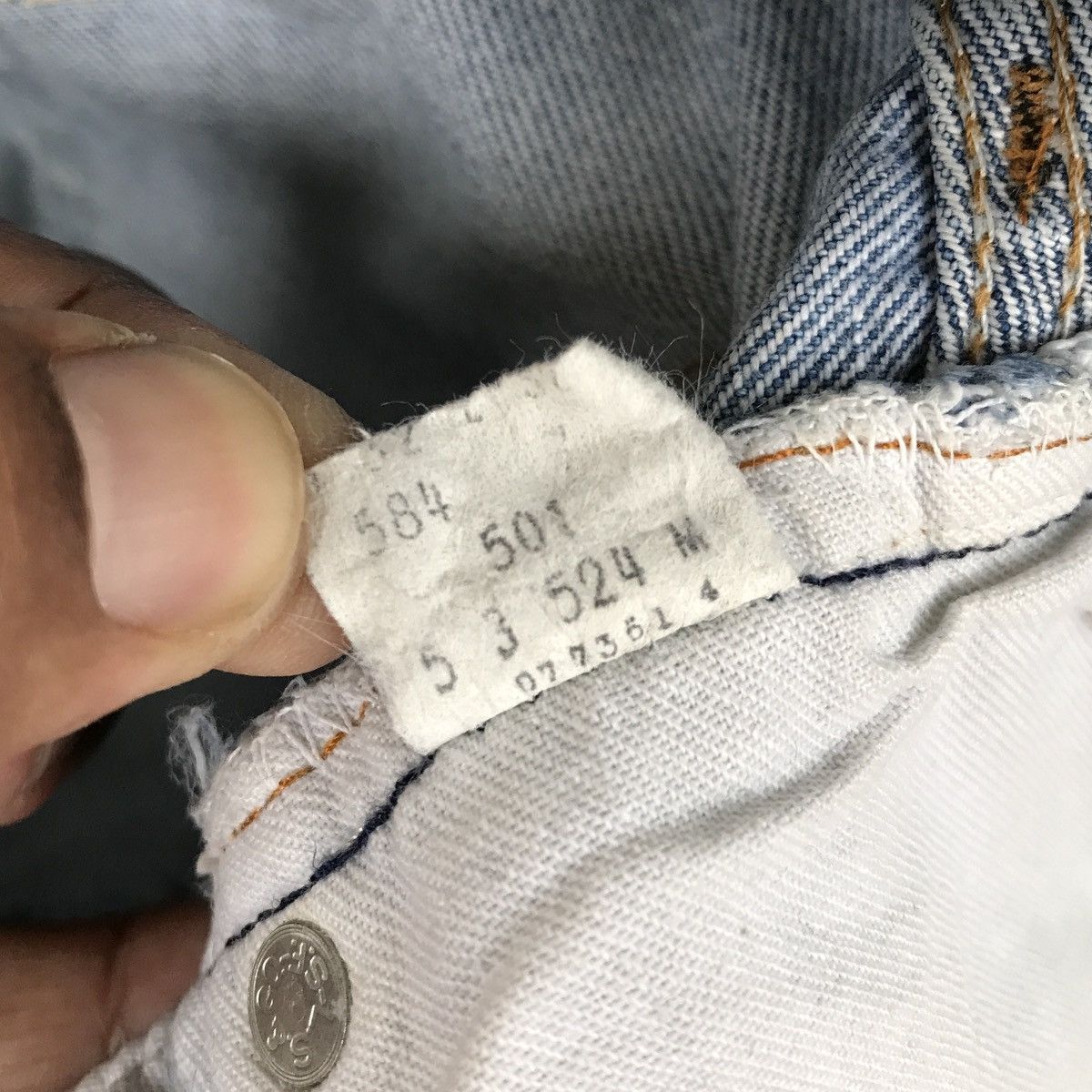 Levi's Levi’s Strauss 501 Vintage 80s USA Distressed Selvedge Denim Size US 32 / EU 48 - 20 Thumbnail