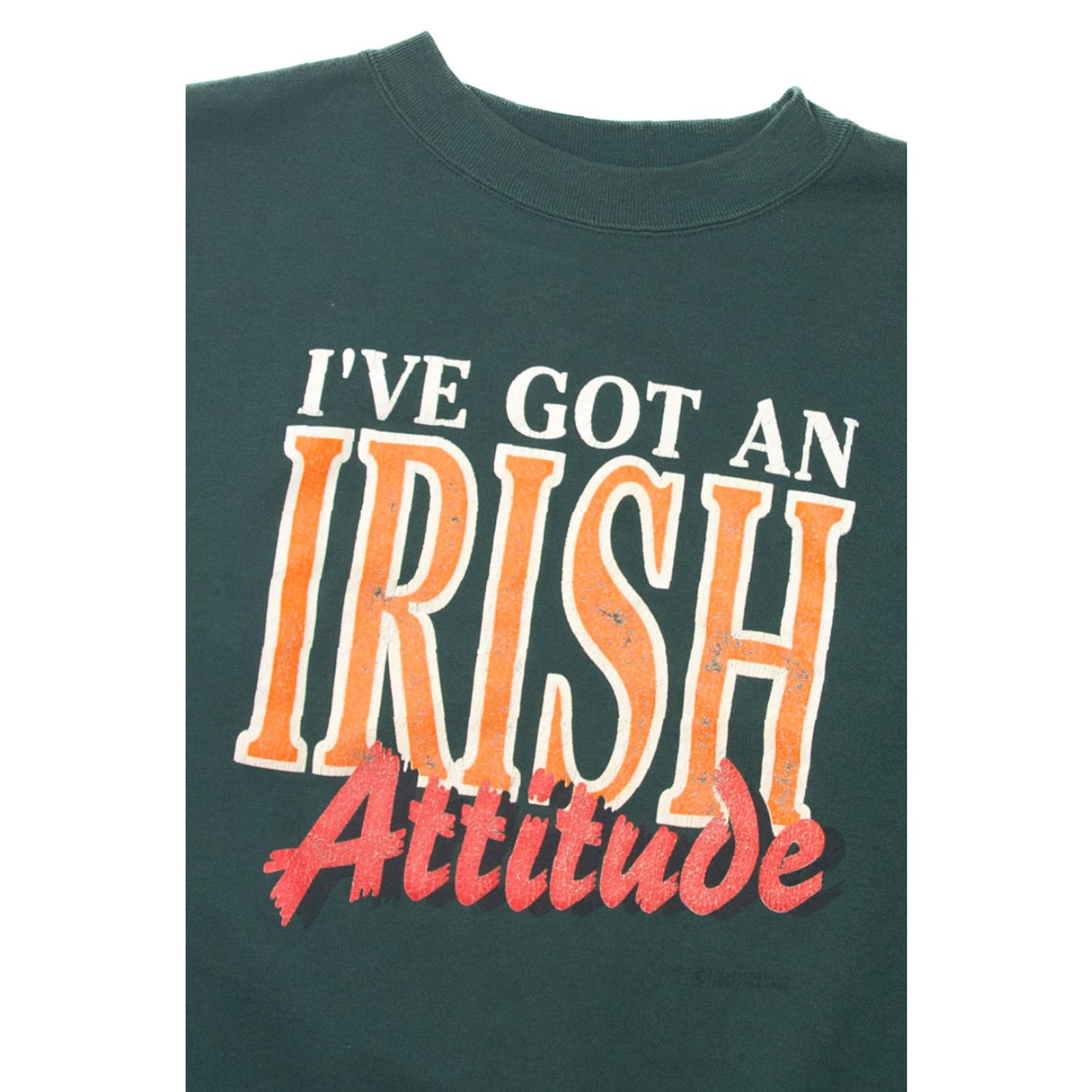 Vintage VINTAGE Nationalities Sweatshirt Green 1990s Unisex Adults X-Large Pullover Size US XL / EU 56 / 4 - 2 Thumbnail