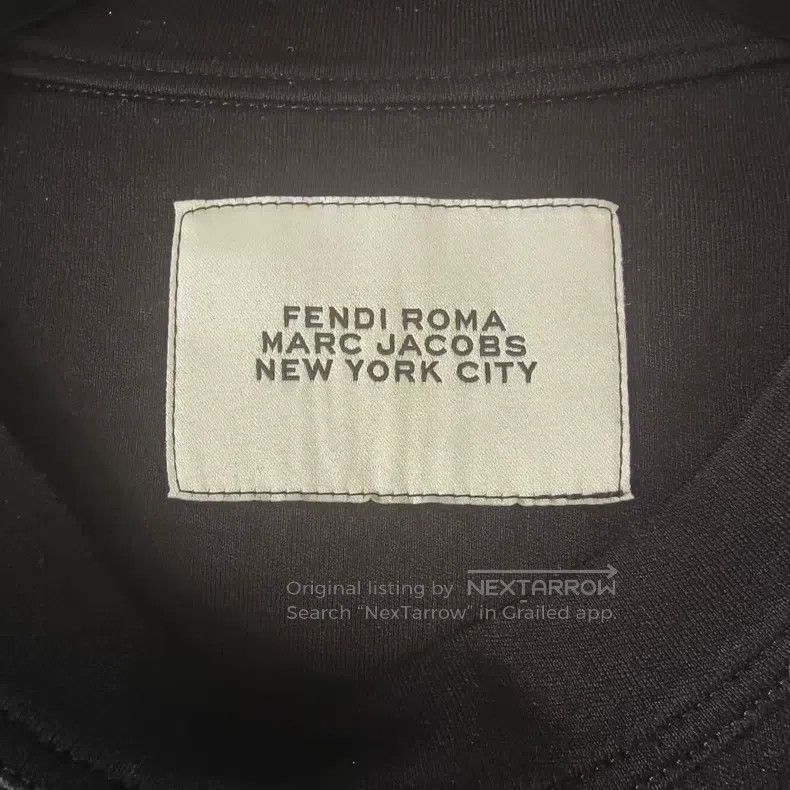 Fendi Fendi Black Pocket Slogan Logo Short Sleeve Size US L / EU 52-54 / 3 - 3 Thumbnail
