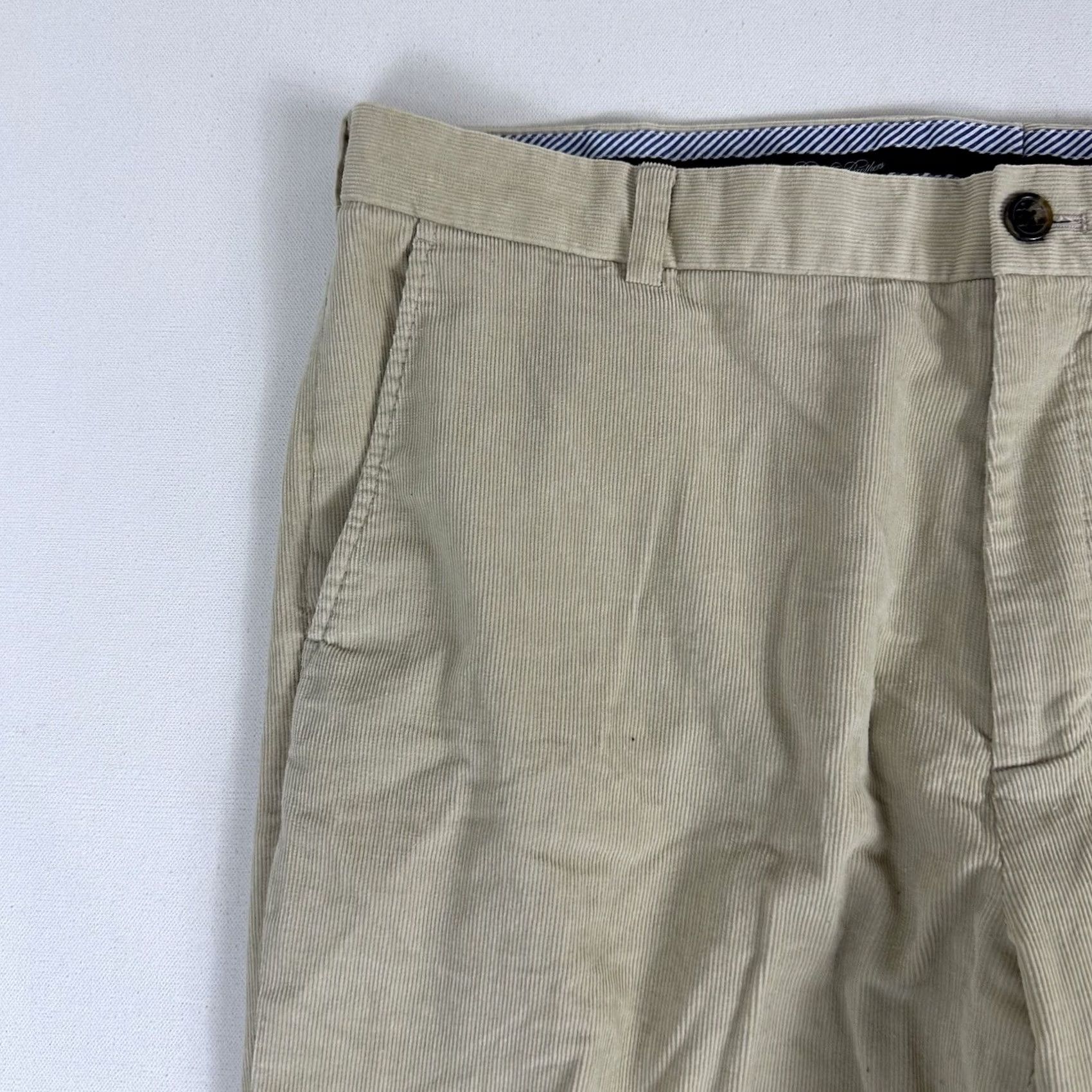 Brooks Brothers Brooks Brothers Country Club Corduroy Chino Pants Mens 40x30 Cotton Classic Fit Beige Straight 5-Pocket Size US 40 / EU 56 - 6 Thumbnail