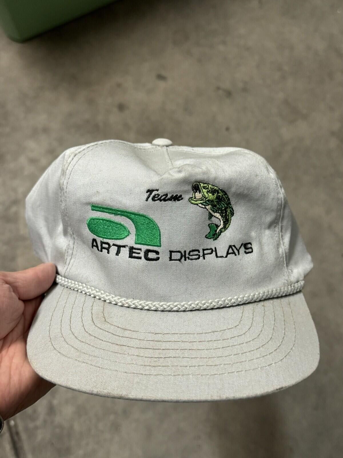 Yupong Vintage 90s Fishing Artec Displays Distressed Hat Size ONE SIZE - 1 Thumbnail