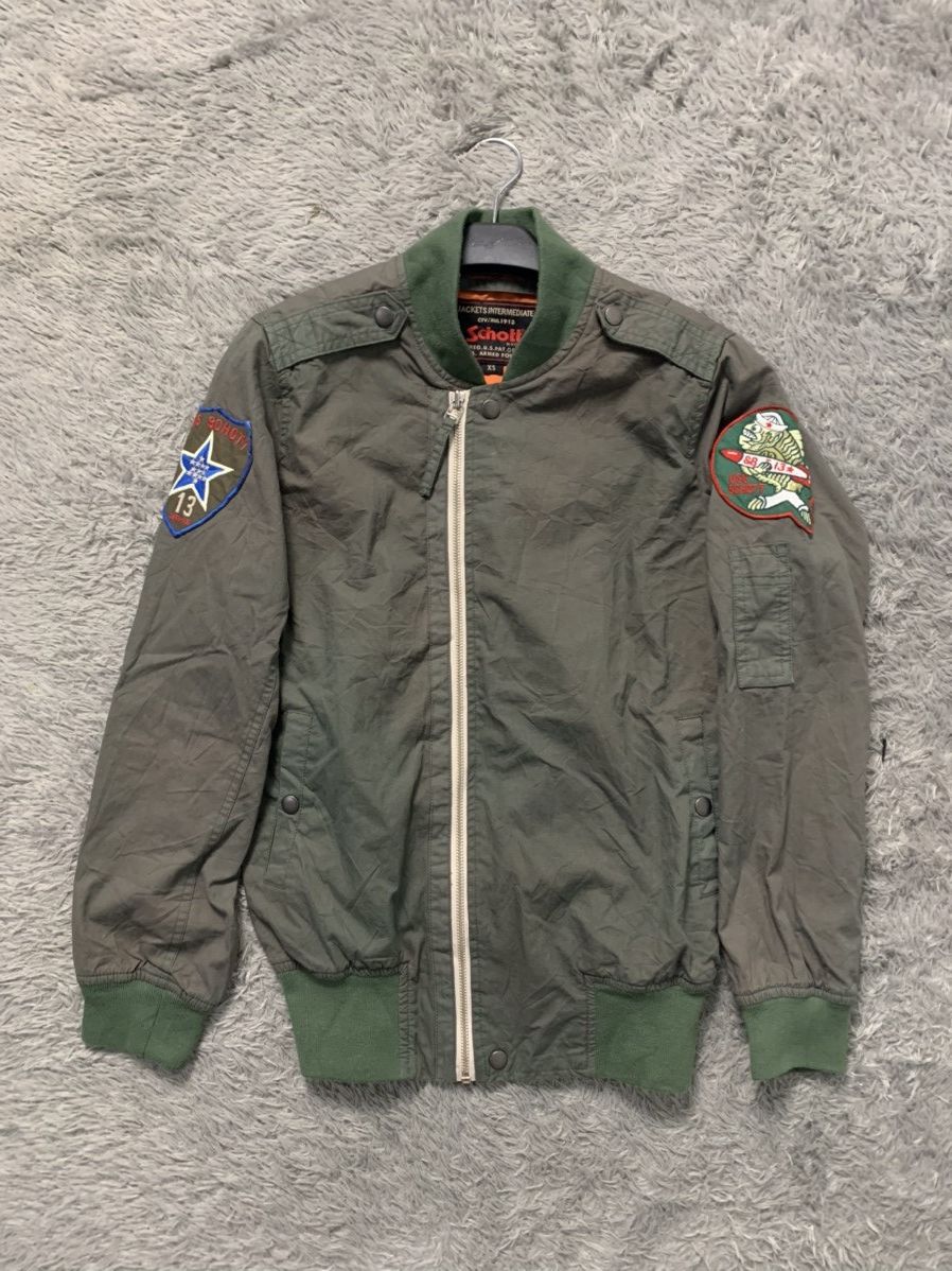 Vintage Schott CWU Intermediate Bomber Jacket like MA 2