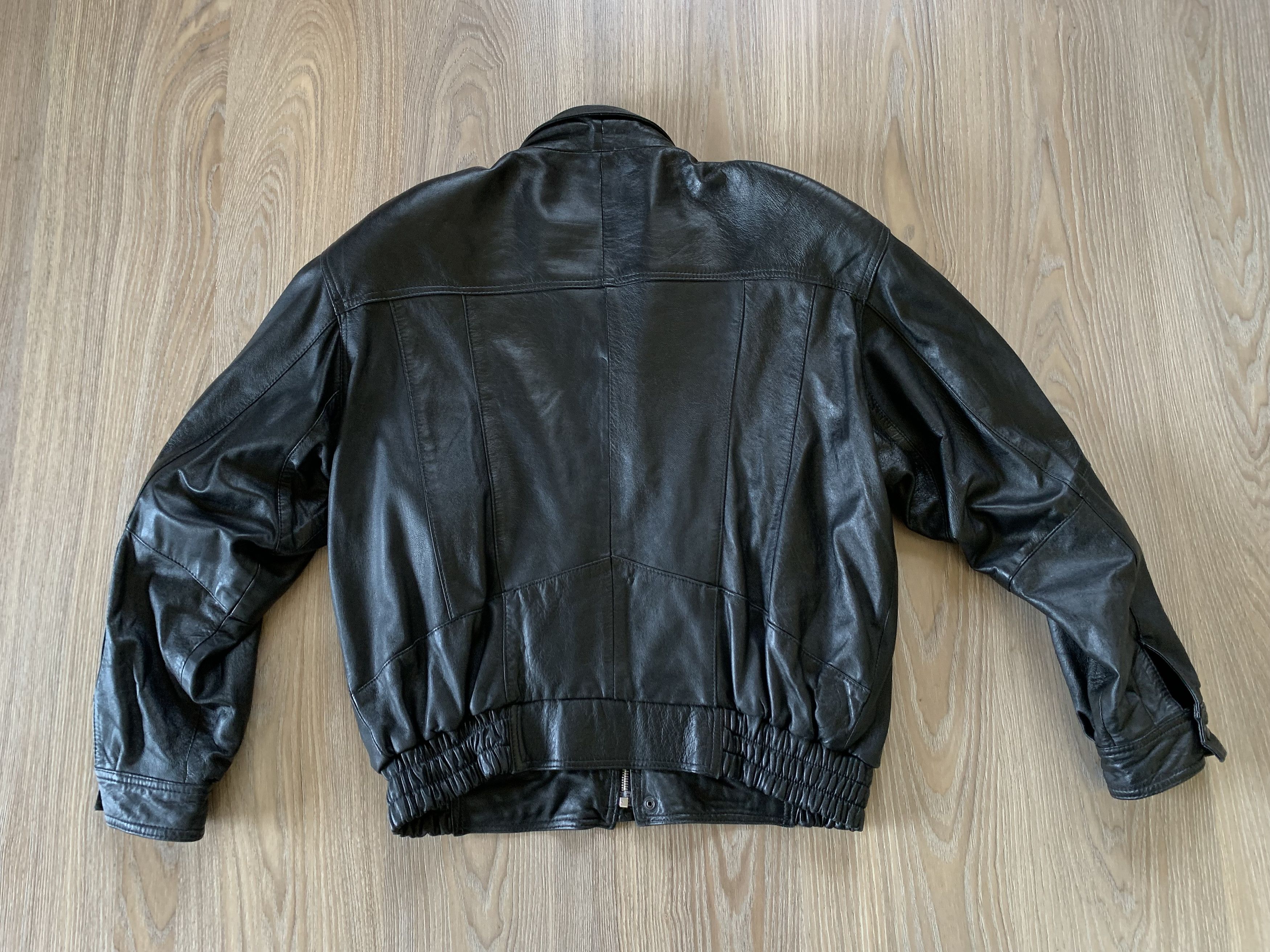 Vintage Vintage Black Leather Multi Pocket Jacket Size US M / EU 48-50 / 2 - 3 Thumbnail