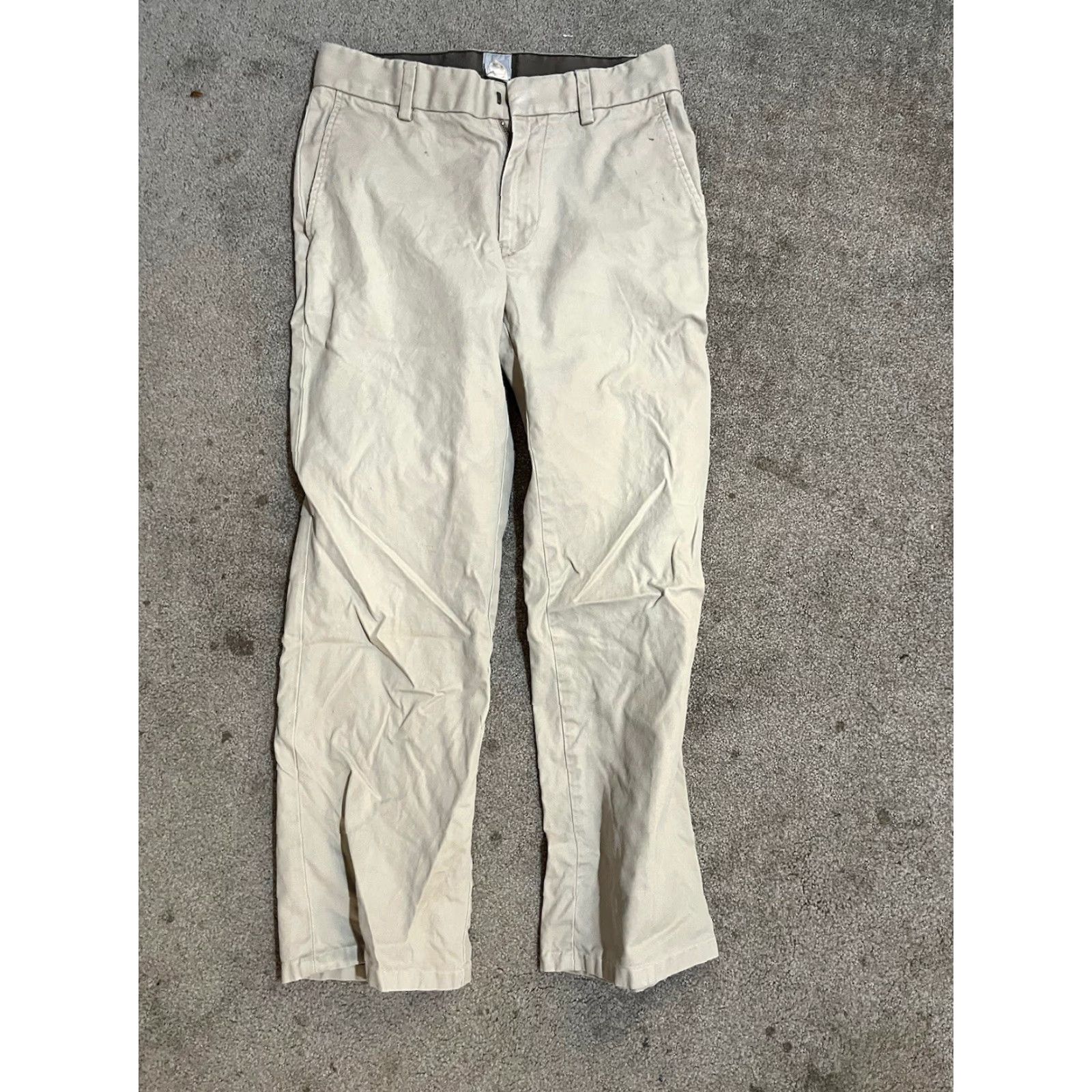 Gap Gap Men’s Pants Khakis 29x27 Beige Flat Front Straight Leg Chino Size 29 Regular Size US 29 - 2 Thumbnail
