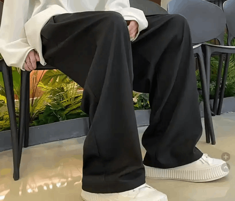 Japanese Brand × Vintage Vintage Streetwear Pleated flare black dress pants Size US 28 / EU 44 - 2 Thumbnail