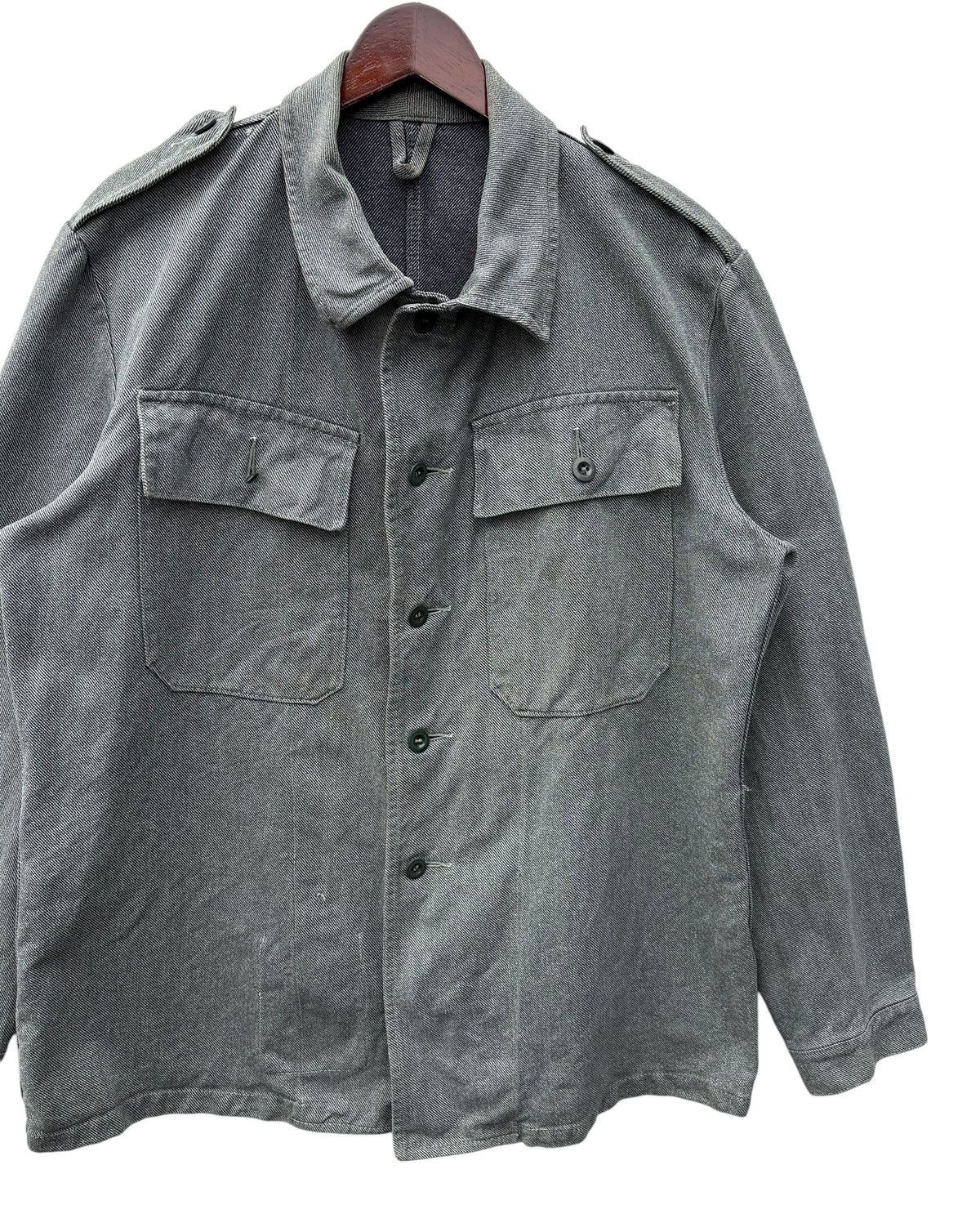 Vintage Vintage 70s Swiss Army Selvedge Military Work Jacket Size US M / EU 48-50 / 2 - 10 Thumbnail