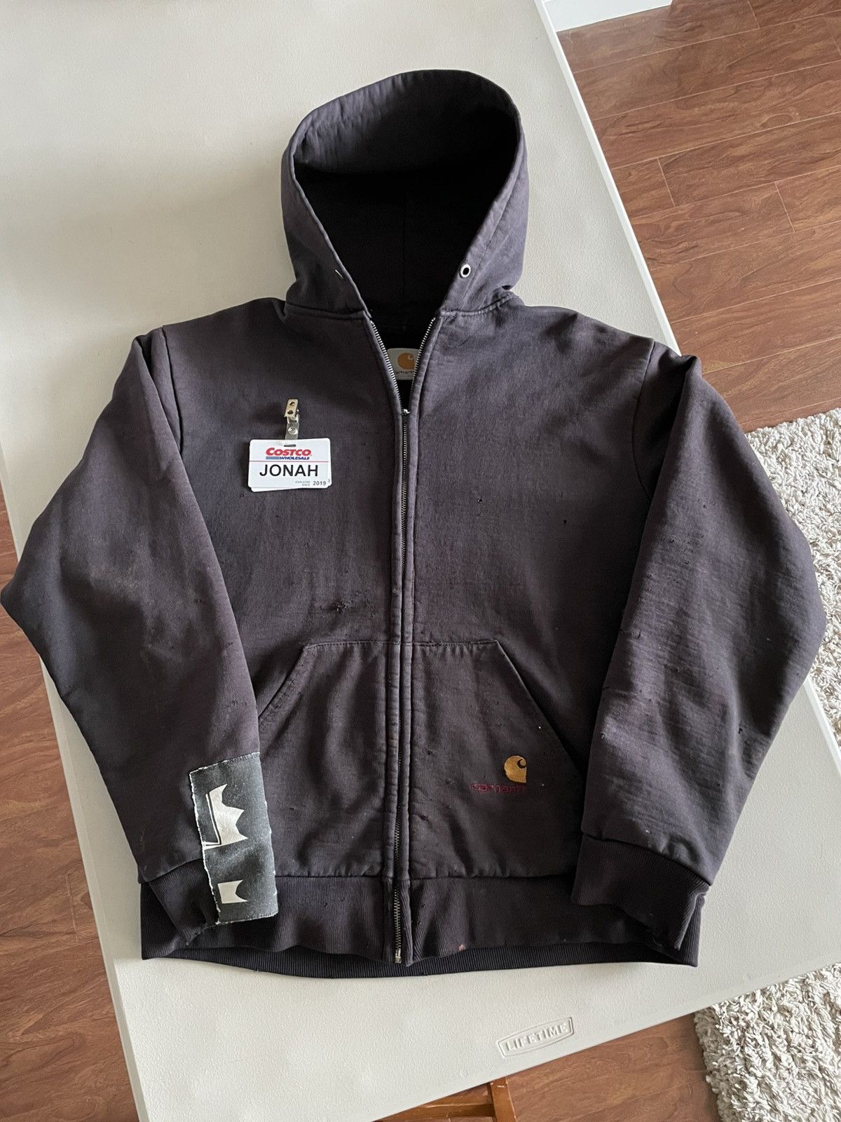Carhartt Streetwear Vintage Vintage 90 s Carhartt Heavyweight Custom Zip Up Hoodie Grailed