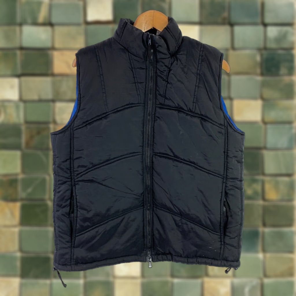 CO KAD Clothing Co Black Blue Puffer Vest Medium Men Vest Full Zip Pockets Nylon Shell Lining Size US M / EU 48-50 / 2 - 1 Thumbnail